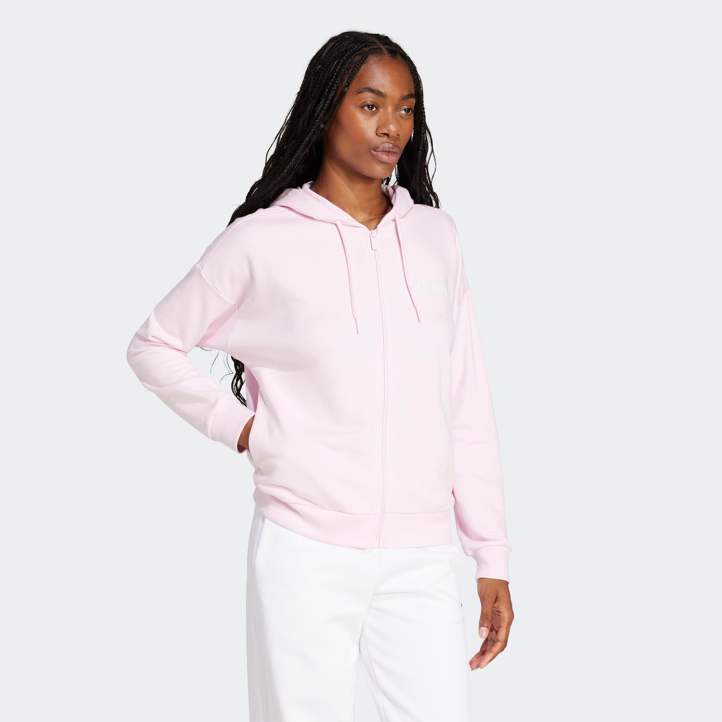 adidas Sportswear Kapuzensweatshirt "W LIN FT FZ HD" günstig online kaufen