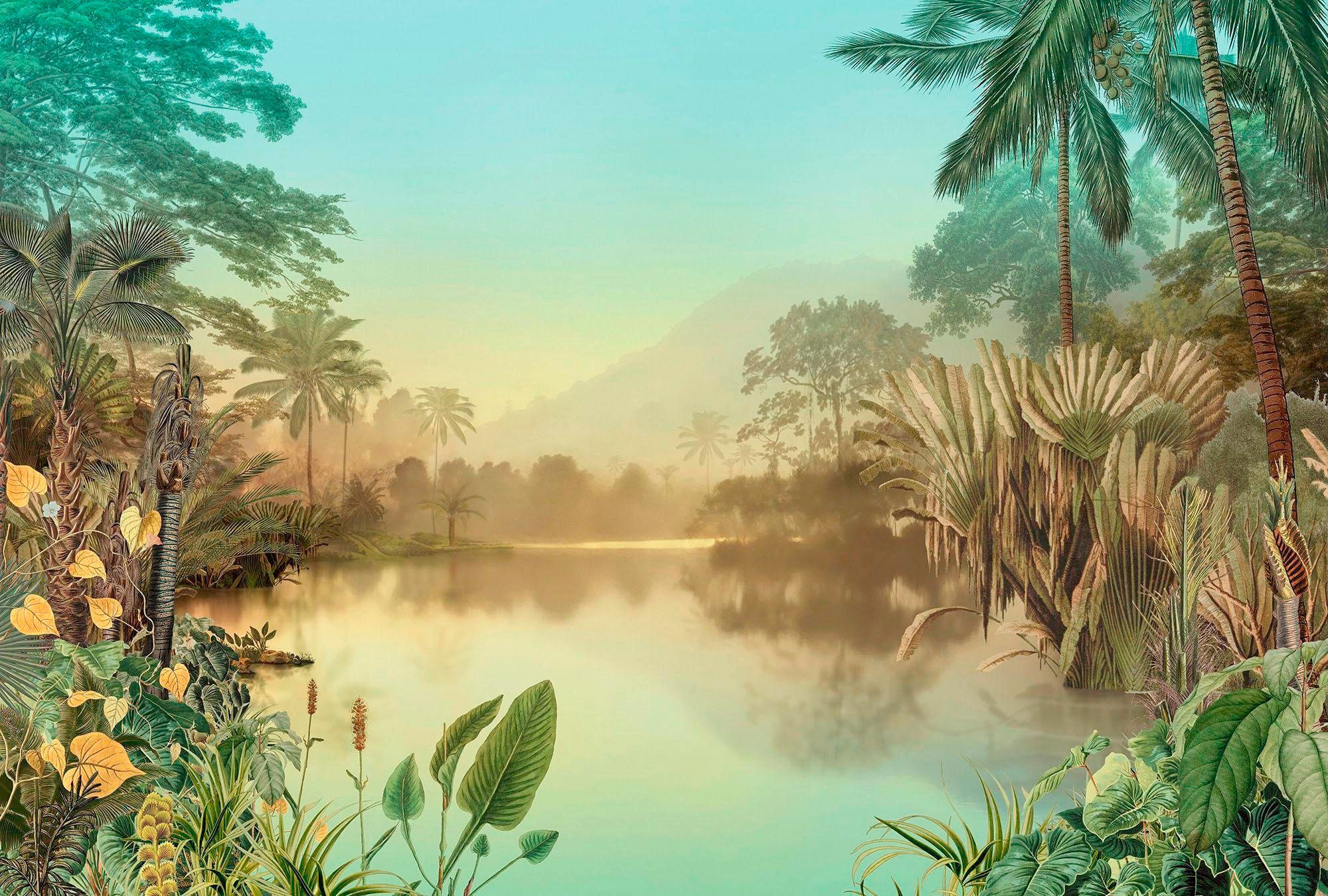 Komar Vliestapete "Lac Tropical", 400x270 cm (Breite x Höhe)