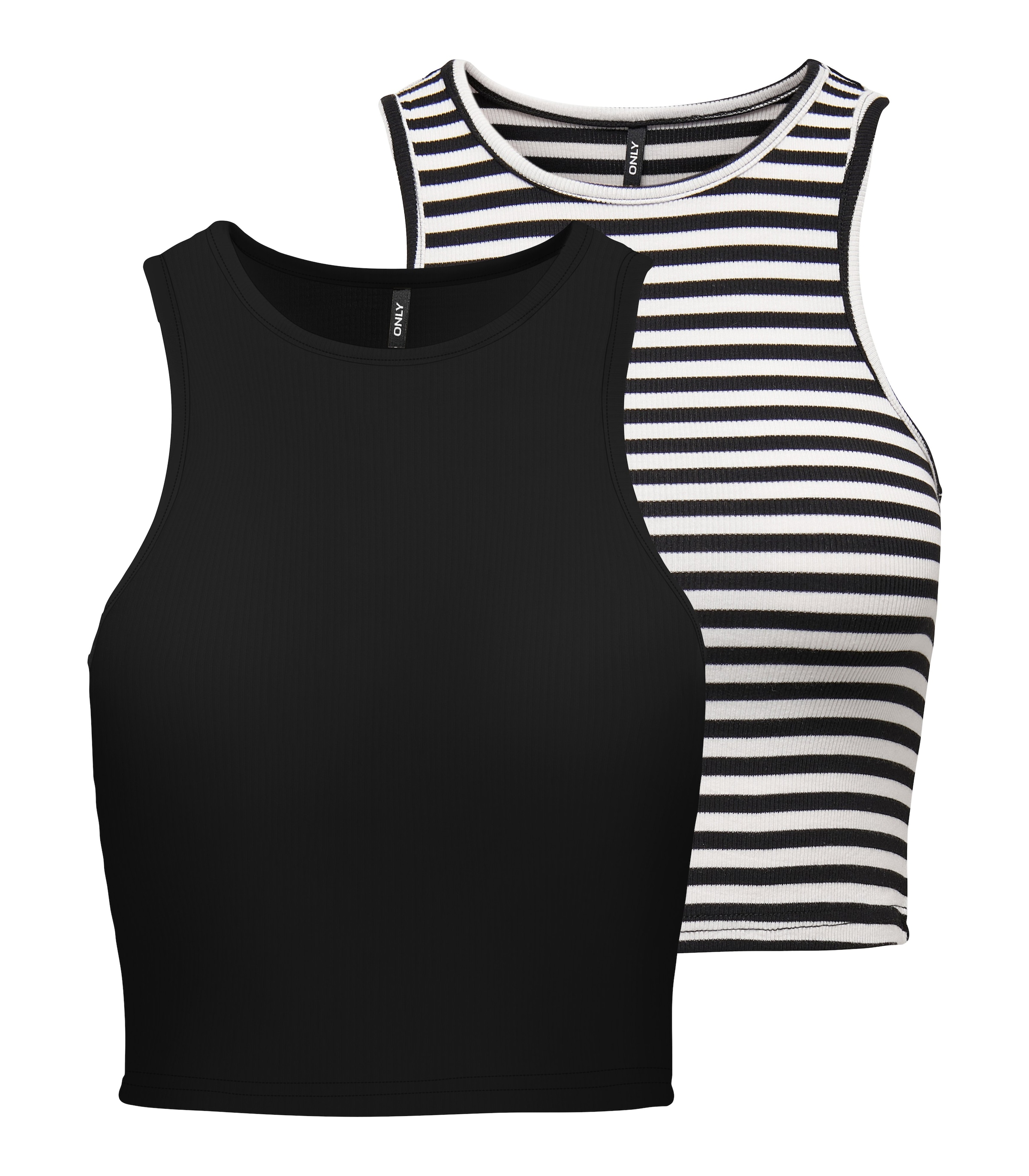 ONLY Crop-Top "ONLBELIA S/L CROP TOP CS JRS 2PACK" Packung, 2 Stk. günstig online kaufen