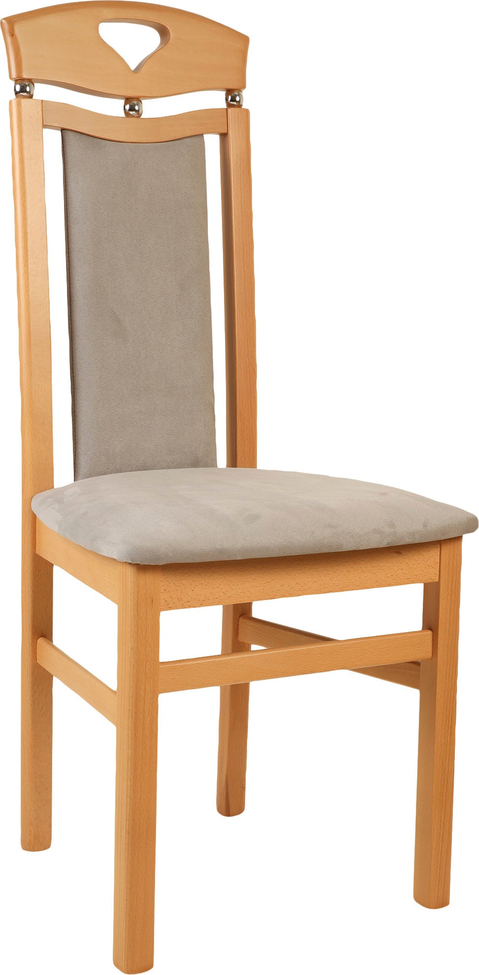 Home affaire Esszimmerstuhl "Berta Küchenstuhl" (Set) 2 Stk. Microfaser Bez günstig online kaufen