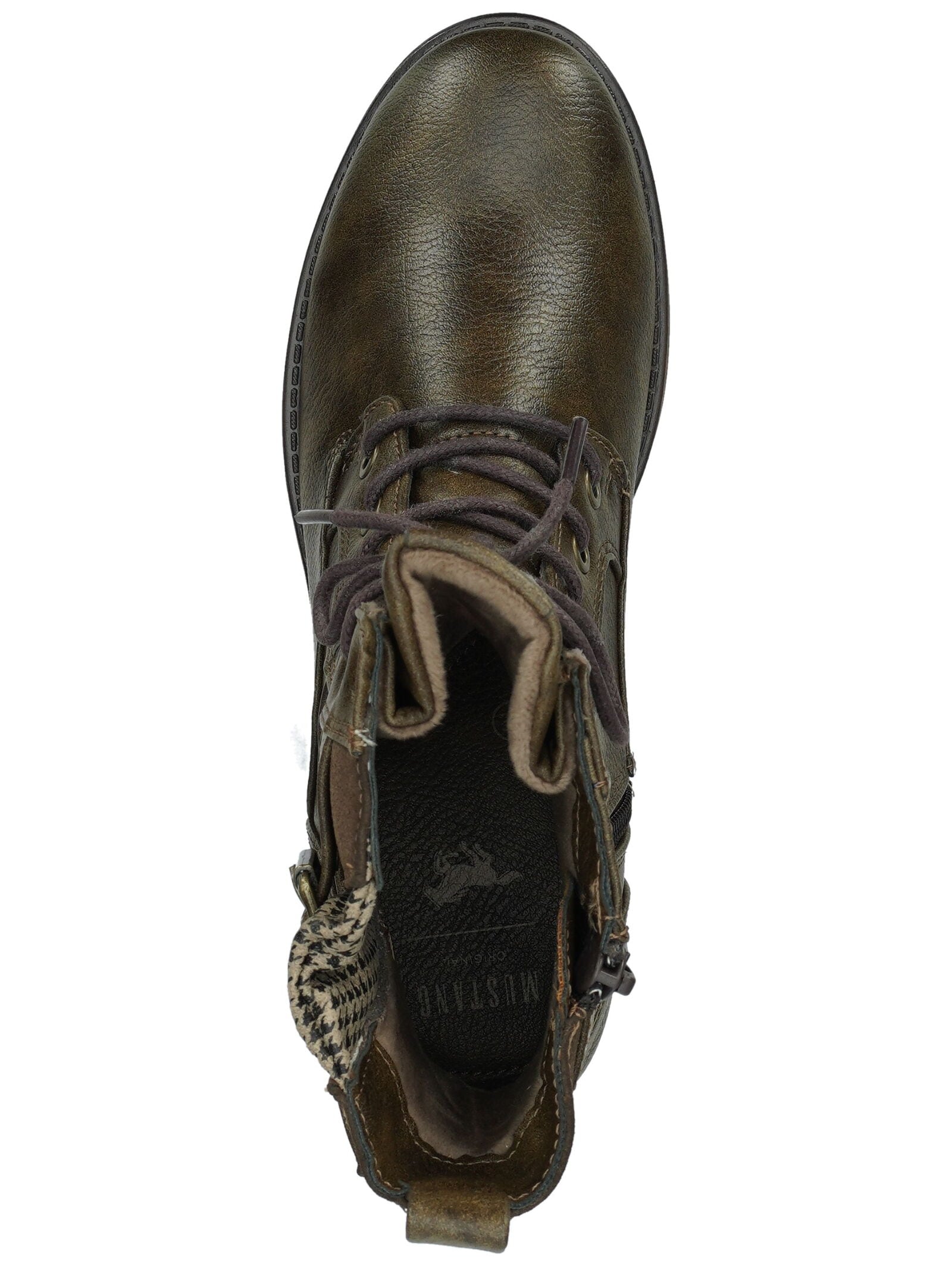 Mustang Shoes Schnürstiefelette »Mustang Shoes Stiefelette Lederimitat«