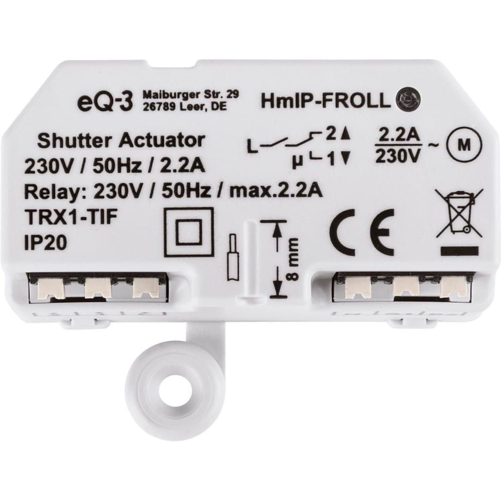 Homematic IP Sensor »Rollladenaktor – Unterputz (151347A0)«