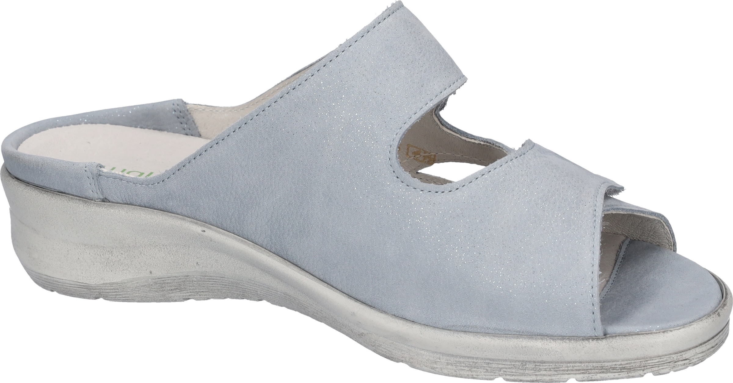 Waldläufer Pantolette »Merle«  Hausschuh, Bequemschuh, Keilpantolette mit Klettverschlüssen, M-Weite