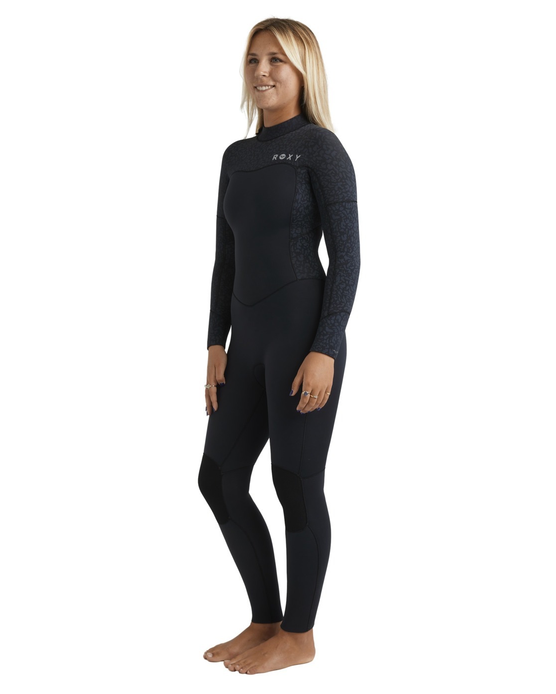 Neoprenanzug ROXY "4/3mm Swell Natural", Damen, Gr. XS, animal print, Obermaterial:87% Microfaser, 13% Spandx;, Sportanzüge 3
