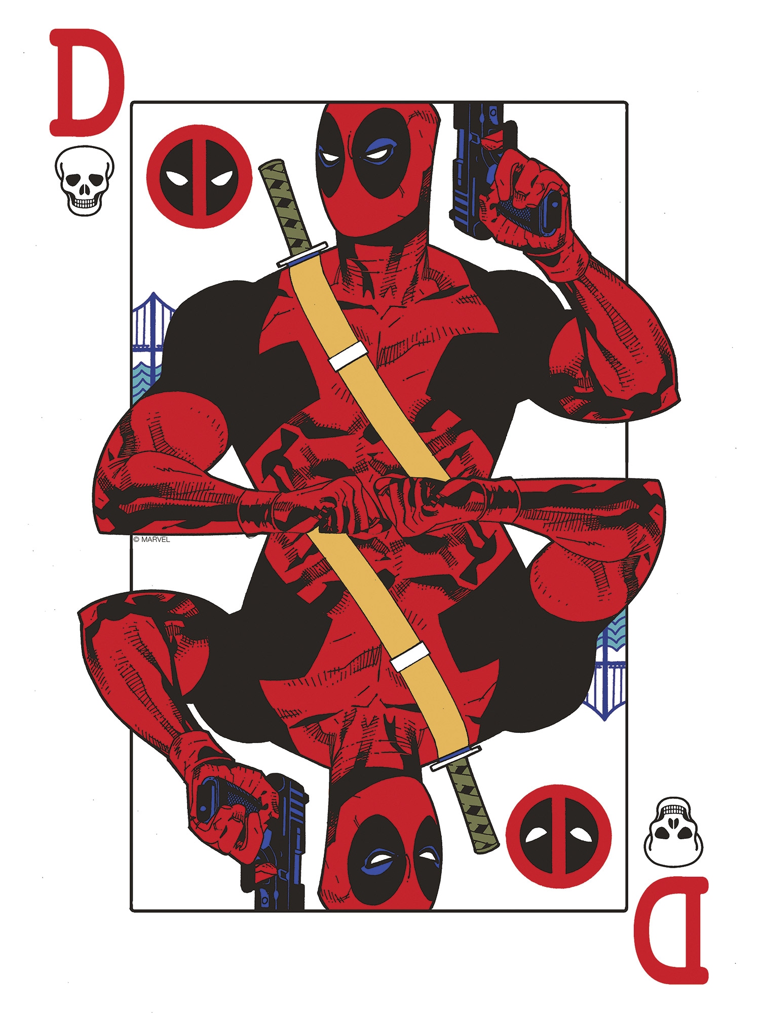 Komar Wandbild »Marvel Deadpool Jack of all Trades«, Disney, (Set, 1 St.), 30 x 40 cm (Breite x Höhe) - Kinderzimmer, Dekoration