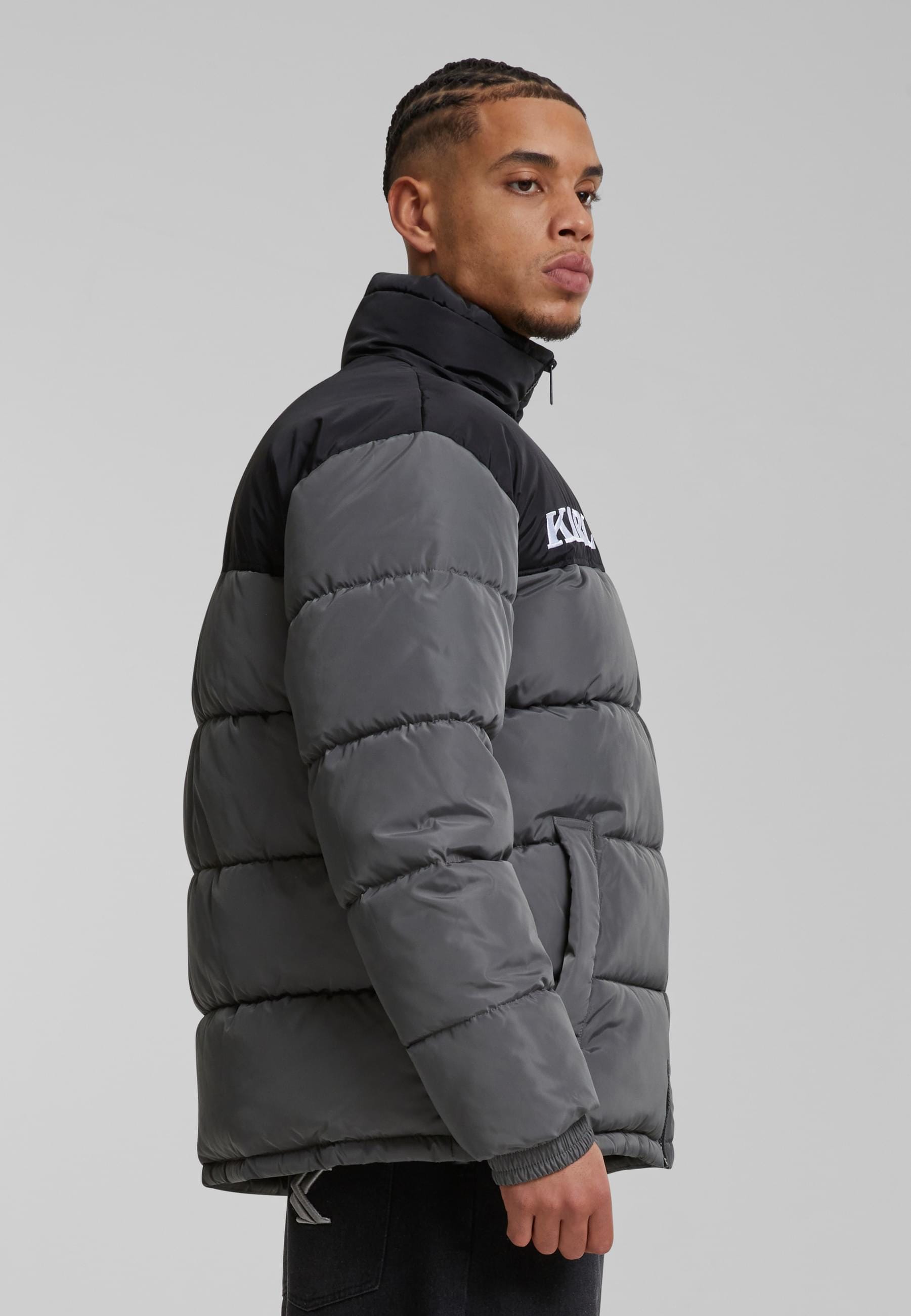 Karl Kani Winterjacke »Karl Kani Karl Kani Retro Essential Puffer Jacket«, (1 St.), ohne Kapuze