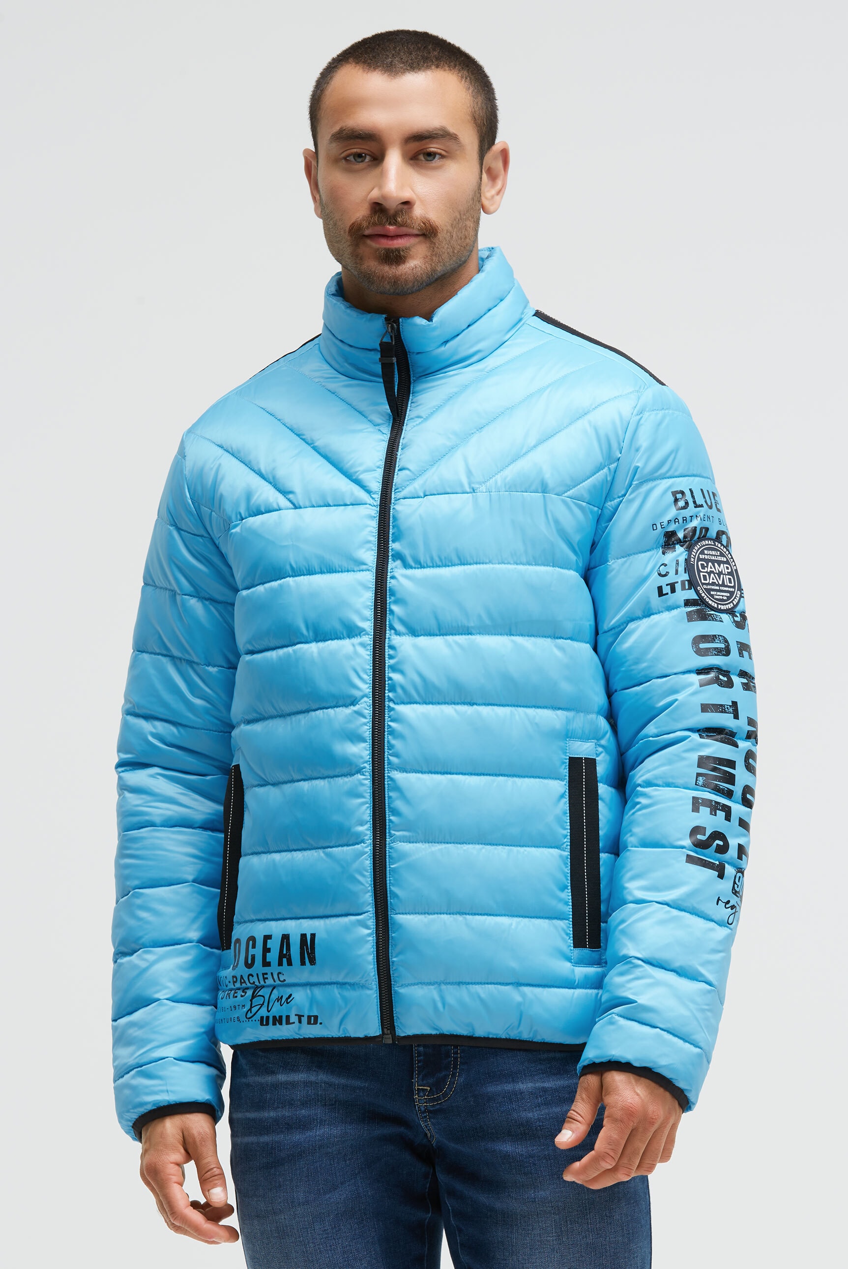 CAMP DAVID Outdoorjacke, ohne Kapuze, mit Windfangleiste günstig online kaufen