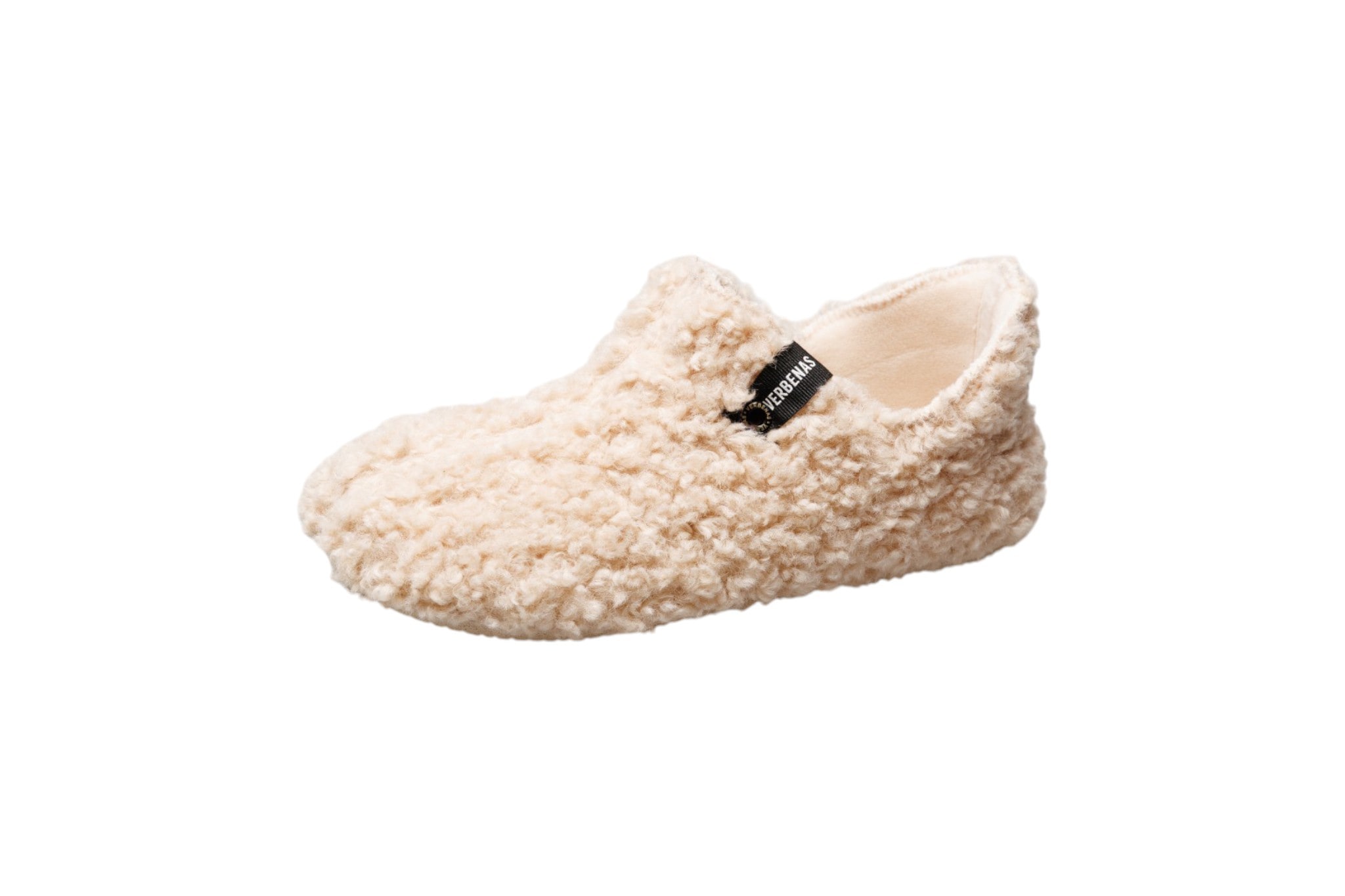 VERBENAS Hausschuh »YOI CURLY«  Hüttenschuh, Homeslipper, Wohlfühlschuh mit Logo-Schriftzug