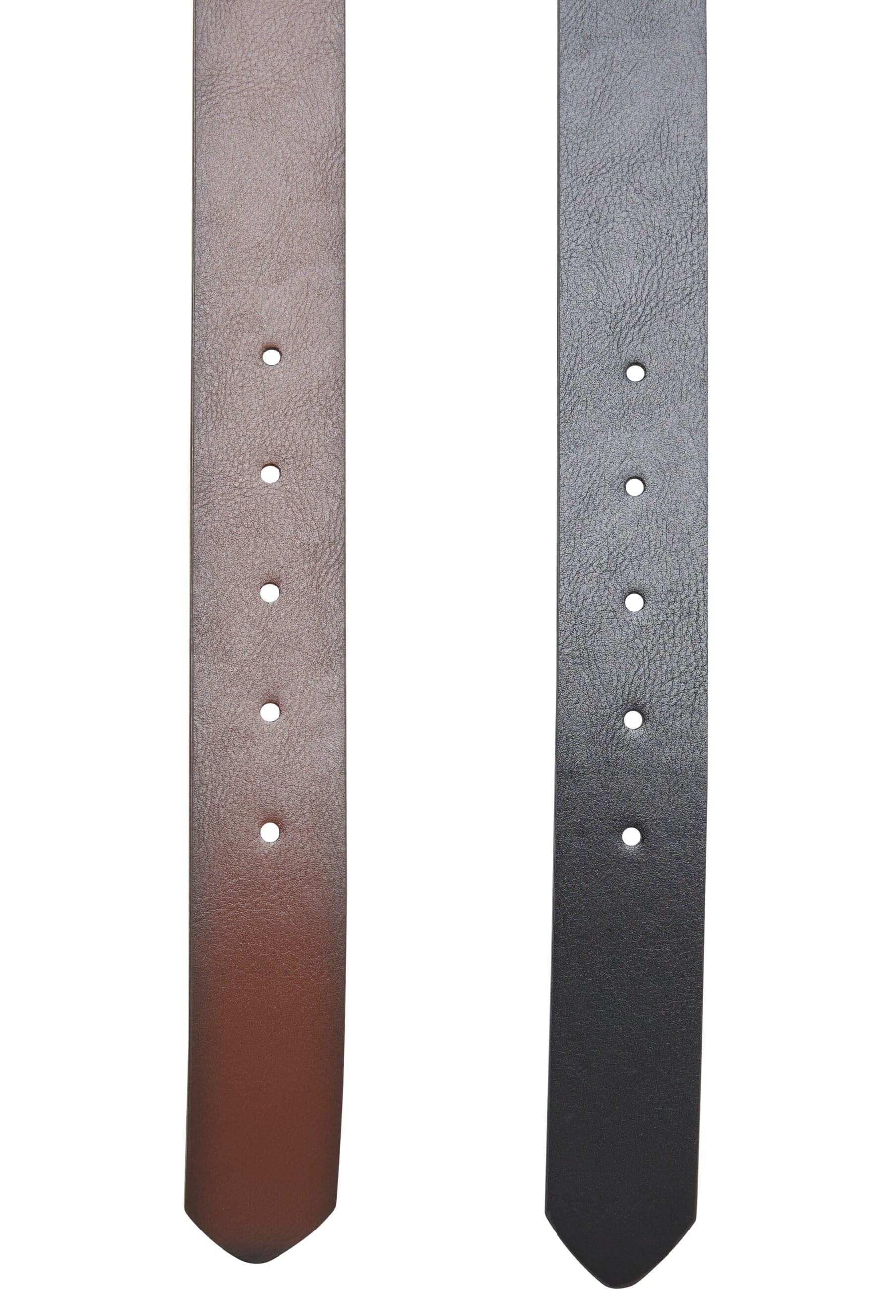 URBAN CLASSICS Synthetikgürtel »Urban Classics Easy Synthetic Leather Belt 2-Pack«