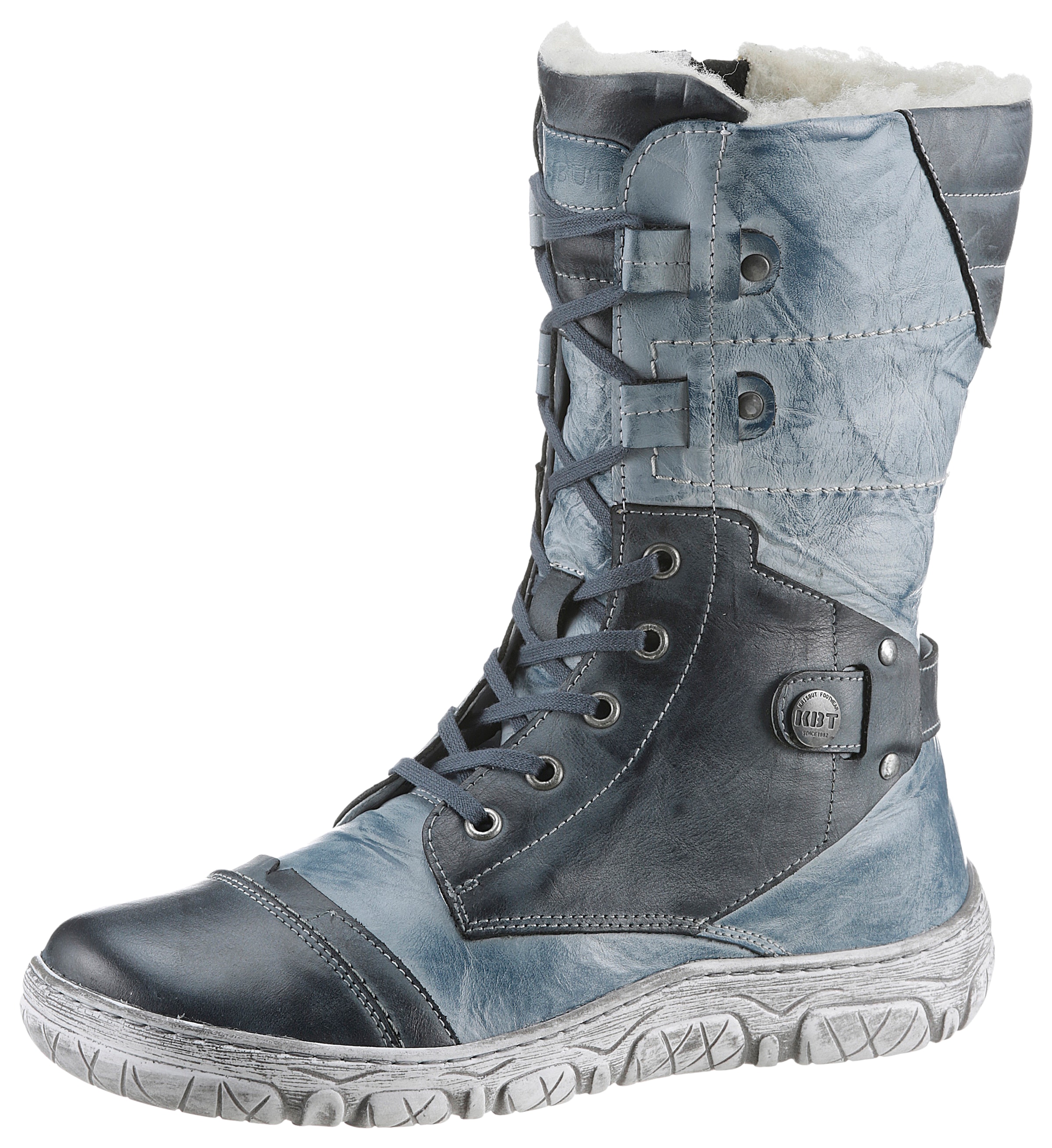 KRISBUT Winterstiefel, Winterstiefel, Stiefel, Komfortschuh mit Reißverschluss