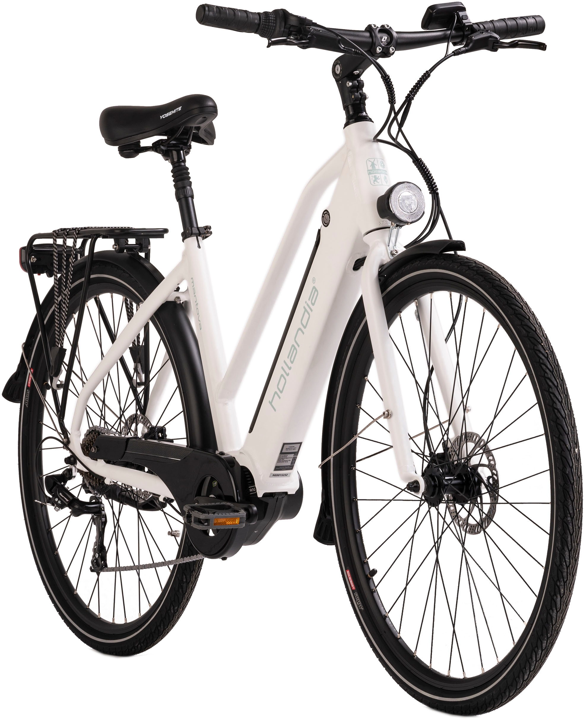Hollandia E-Bike »Mantova«, 7 Gang, Shimano, Tourney, Mittelmotor 250 W, Pedelec, Elektrofahrrad für Damen, Urbanbike