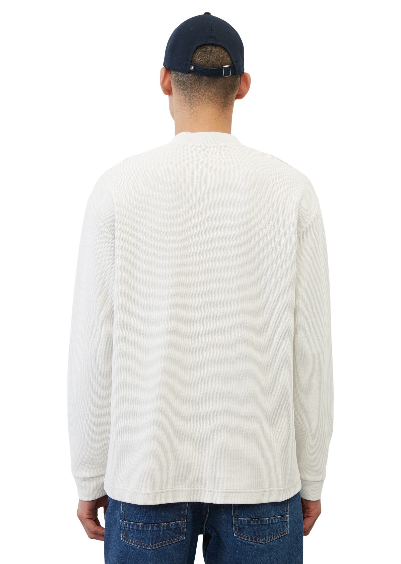 Marc O'Polo Langarmshirt »aus Micro-Waffle-Structured-Jersey«