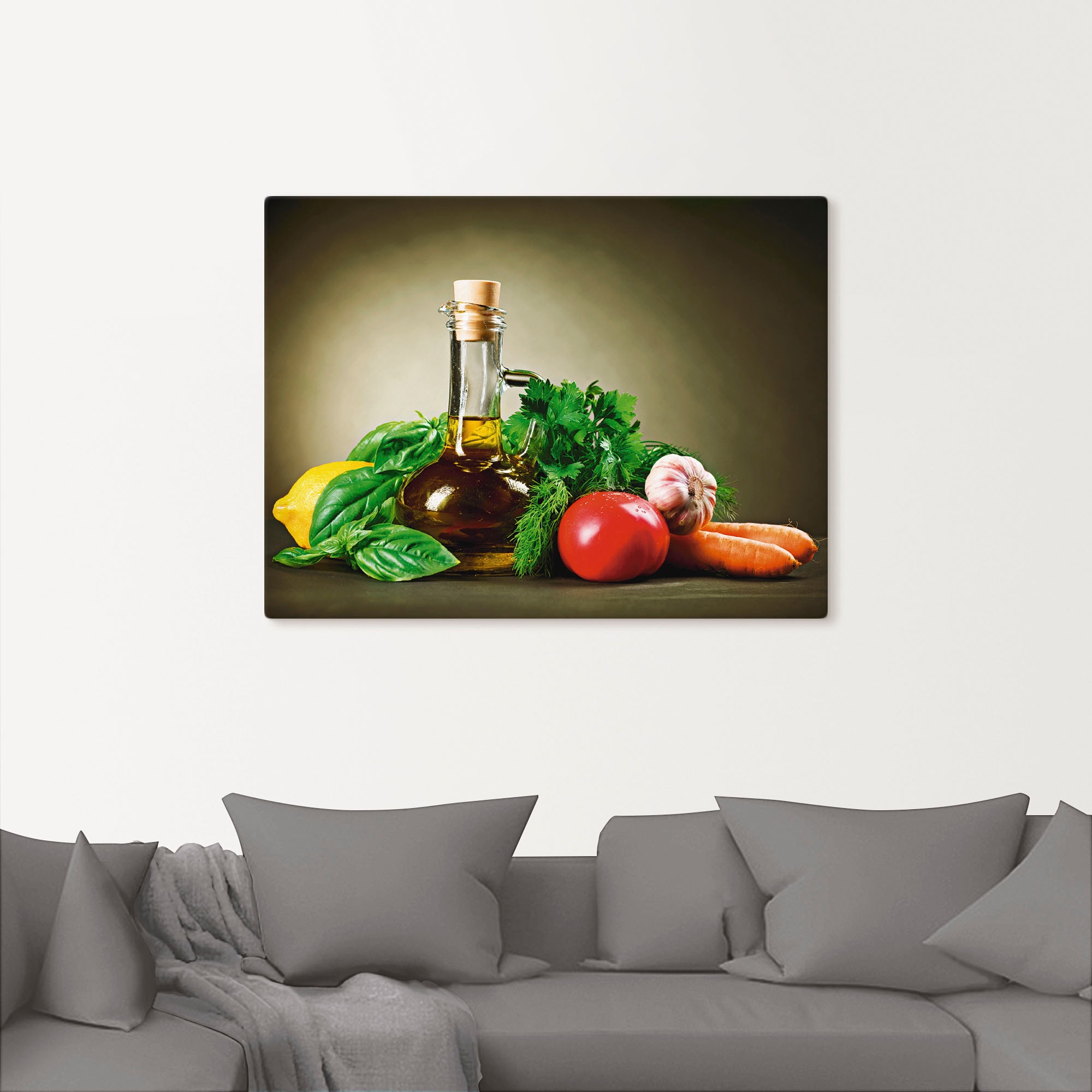 Artland Wandbild »Gesundes Gemüse und Gewürze«, Lebensmittel, (1 St.), als Leinwandbild, Poster, Wandaufkleber in verschied. Größen