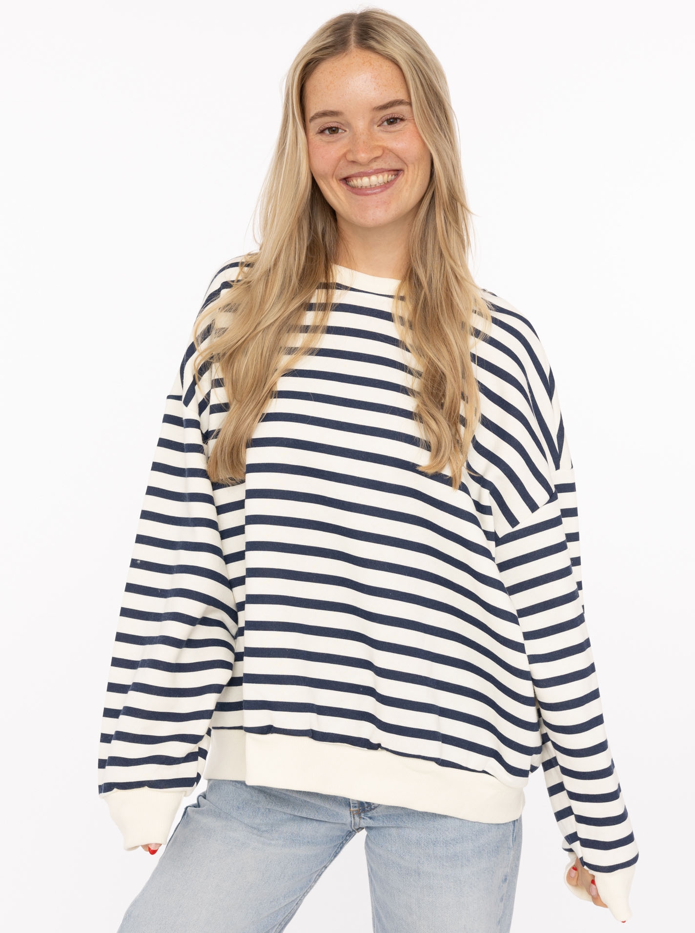 Zwillingsherz Sweatshirt ""Stripes"", Rundhalsausschnitt, mit Streifen günstig online kaufen