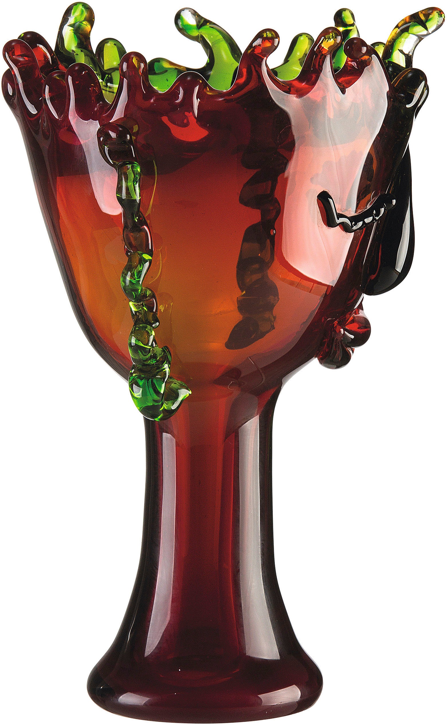 Casablanca by Gilde Tischvase »Visual«, (1 St.), dekorative Vase aus Glas, Blumenvase