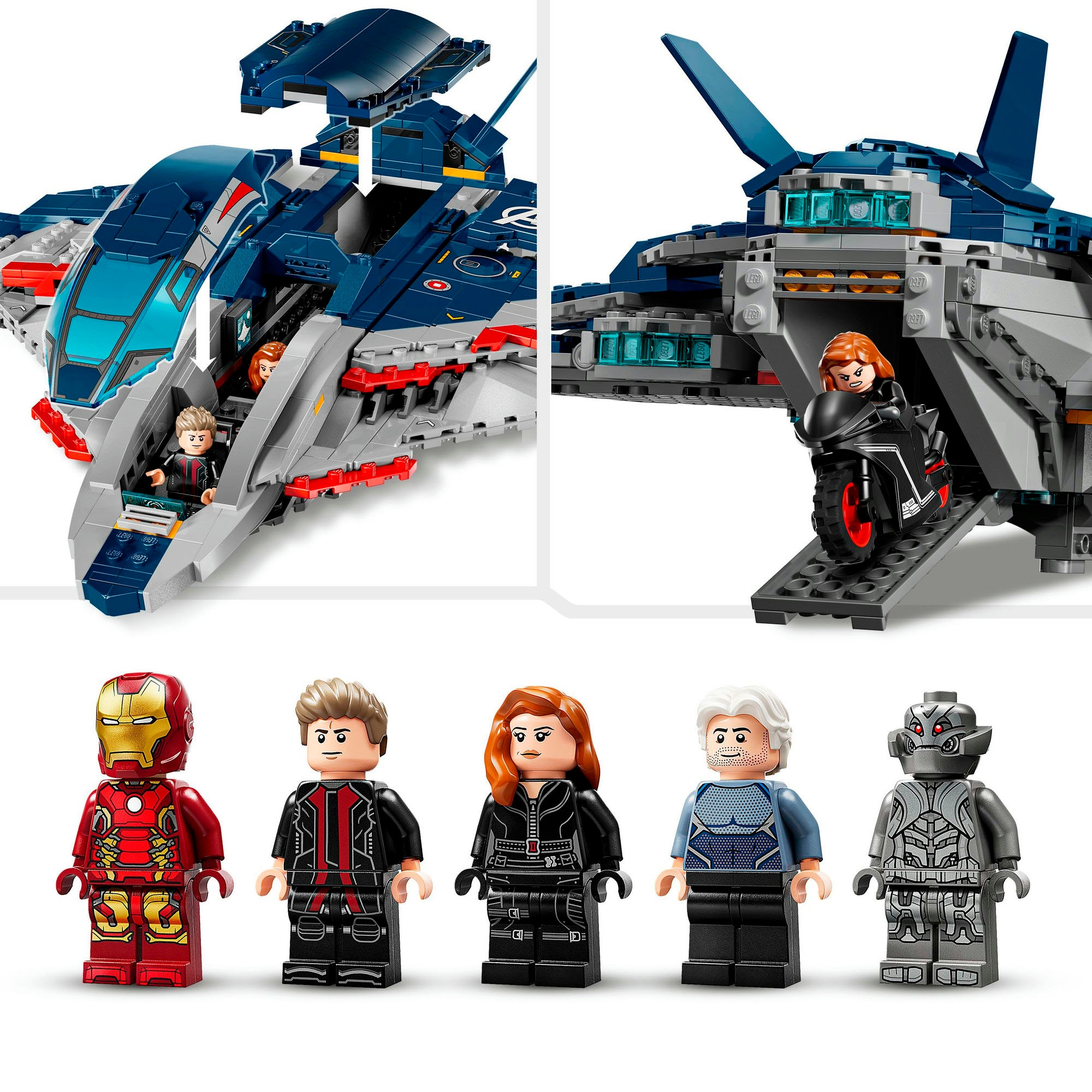 LEGO® Konstruktionsspielsteine »Avengers: Age of Ultron Quinjet (76325), LEGO Super Heroes«, (1131 St.), Made in Europe