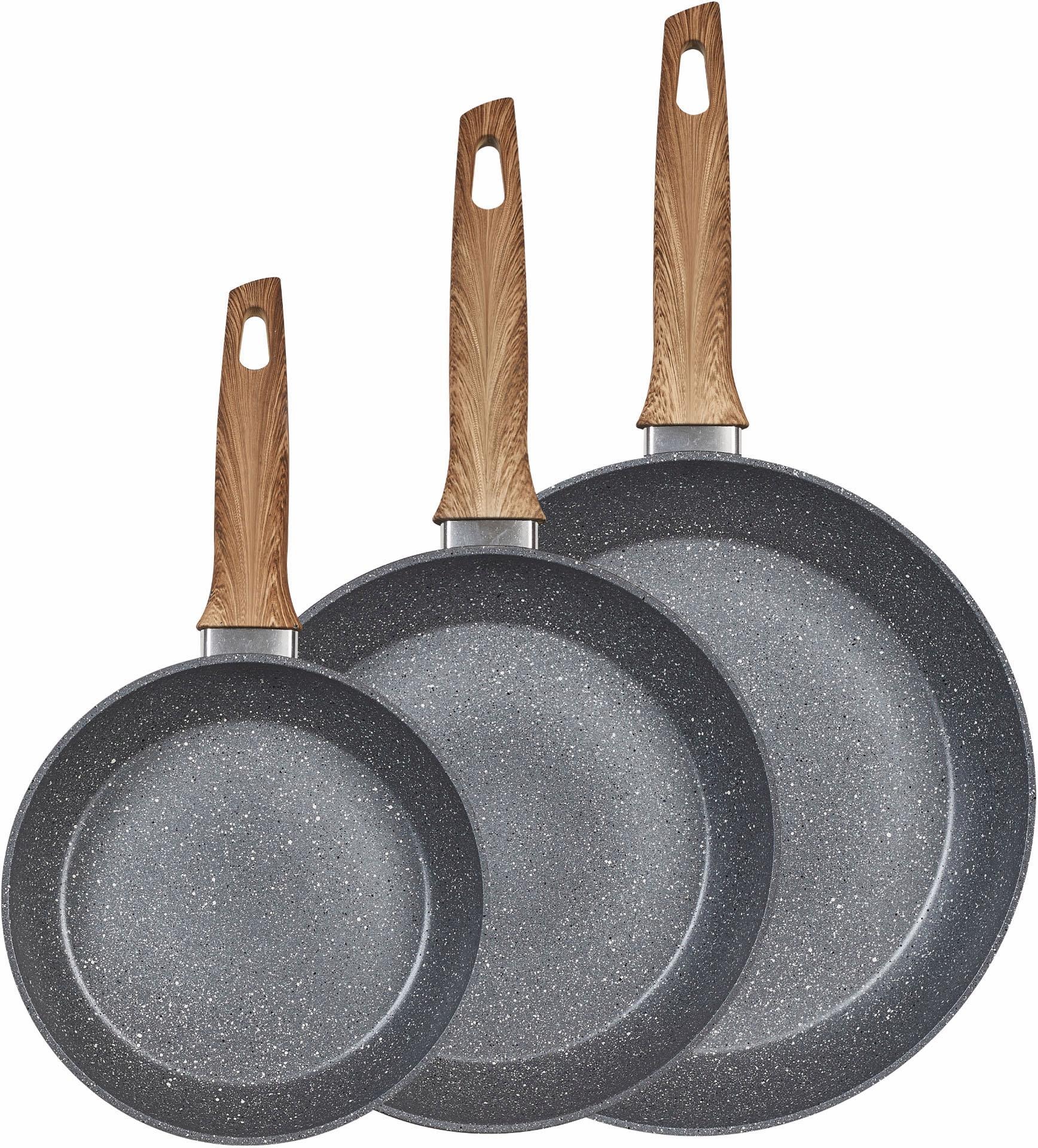 KING Pfannen-Set, 3 | kaufen tlg.), Aluminium, BAUR (Set, Induktion