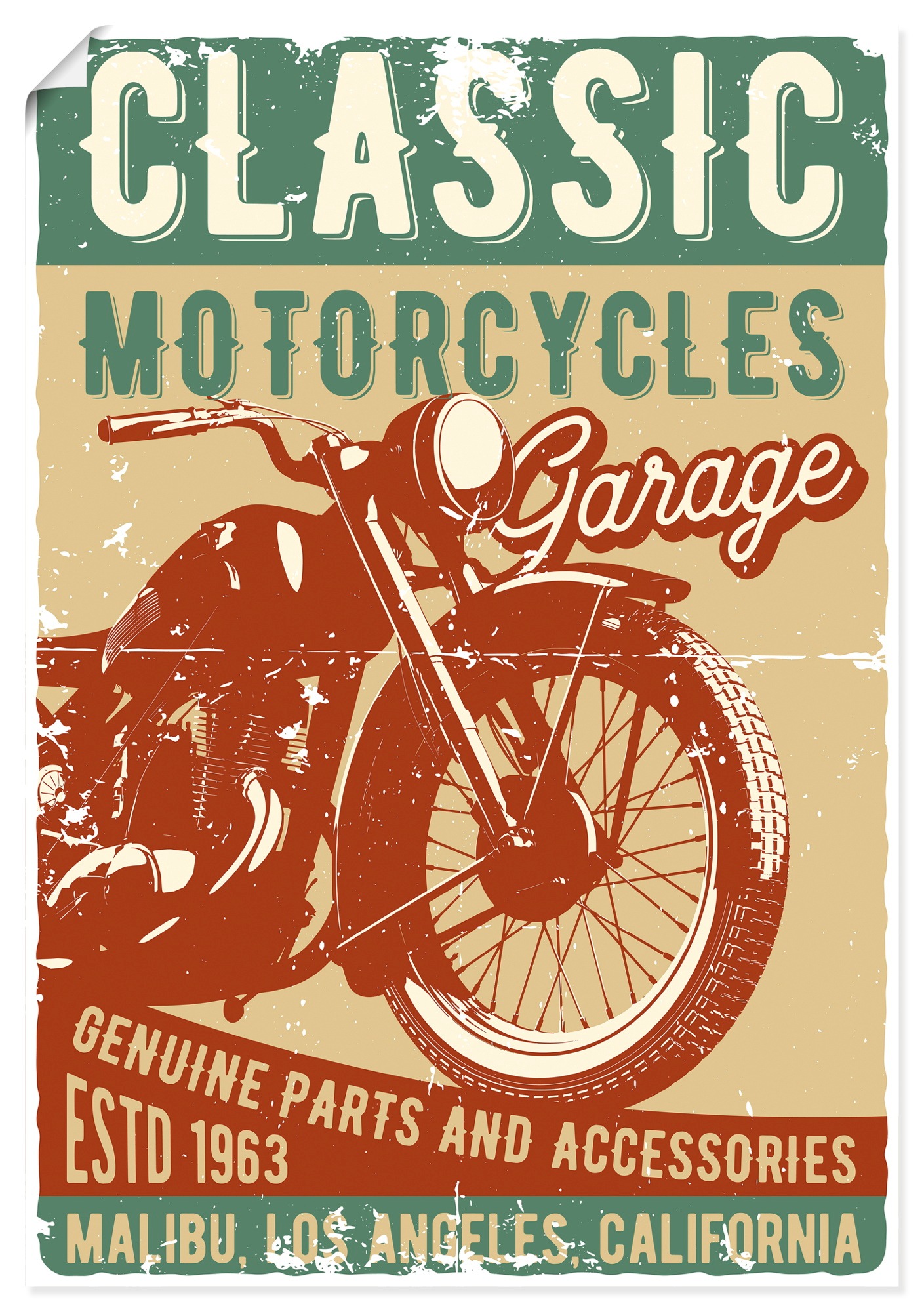 Artland Wandbild »Classic Motorcycles« 1 Stk. tlg. als Alubild, Leinwandbild, Poster, Wandaufkleber in verschied. Größen