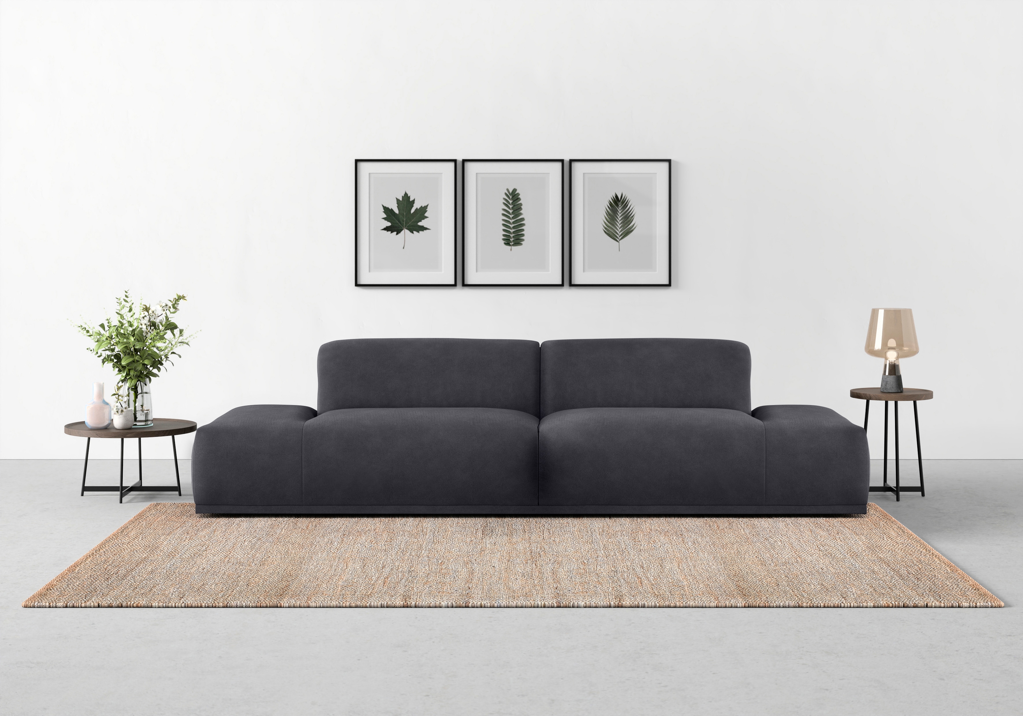 TRENDMANUFAKTUR Big-Sofa "Braga Japandi-Design, toller Sitzkomfort, Designsofa" in moderner Optik, mit hochwertigem Kaltschaum
