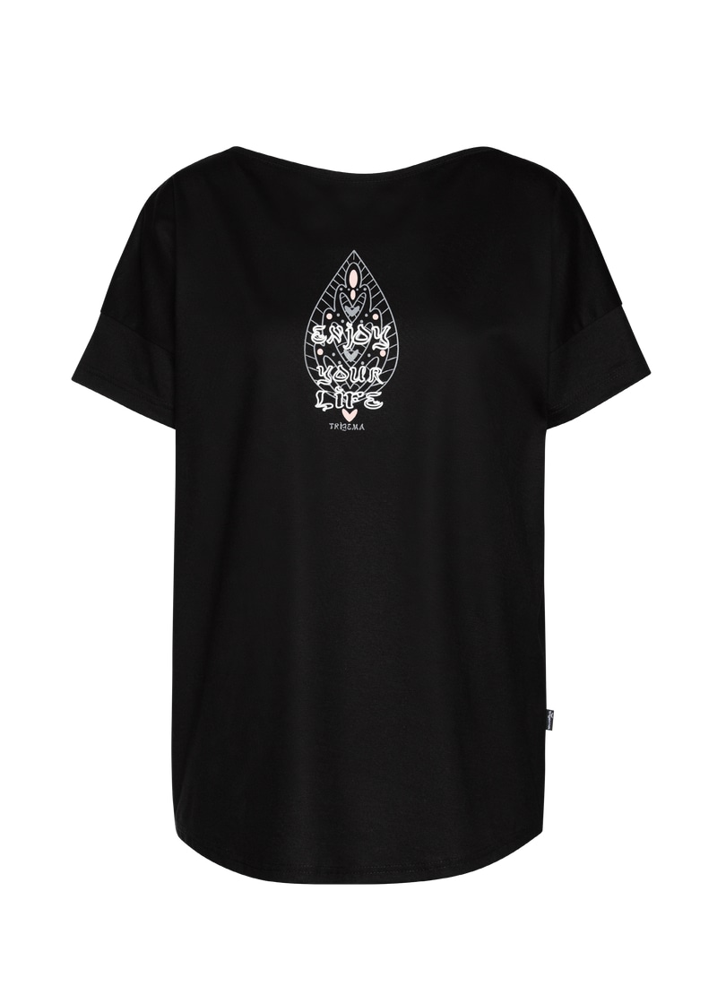 Trigema T-Shirt »TRIGEMA Oversized T-Shirt mit Printmotiven«, (1 tlg.)