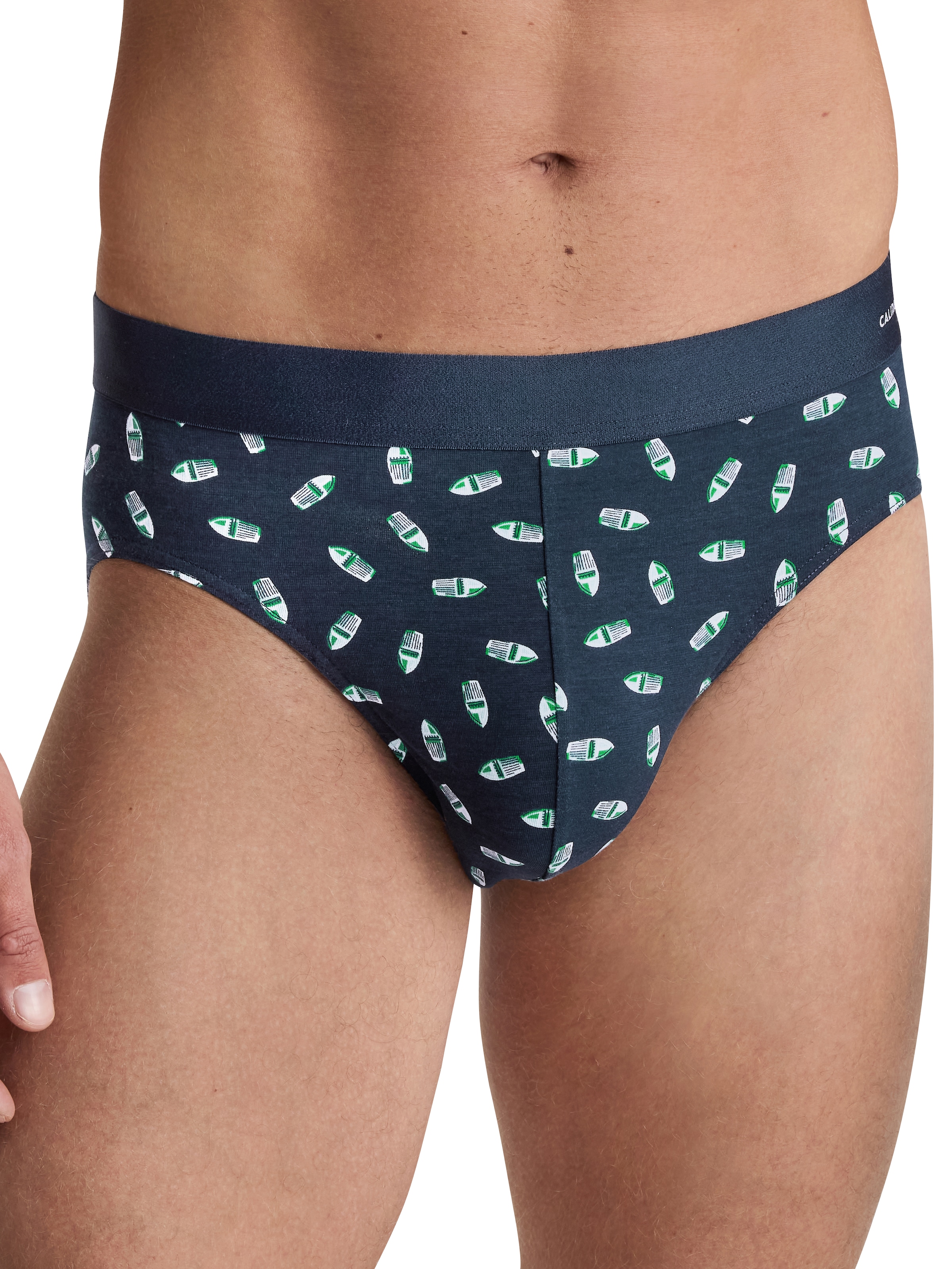 CALIDA Slip "Cotton Code Design" weicher Elastikbund, ohne Eingriff, gemust günstig online kaufen