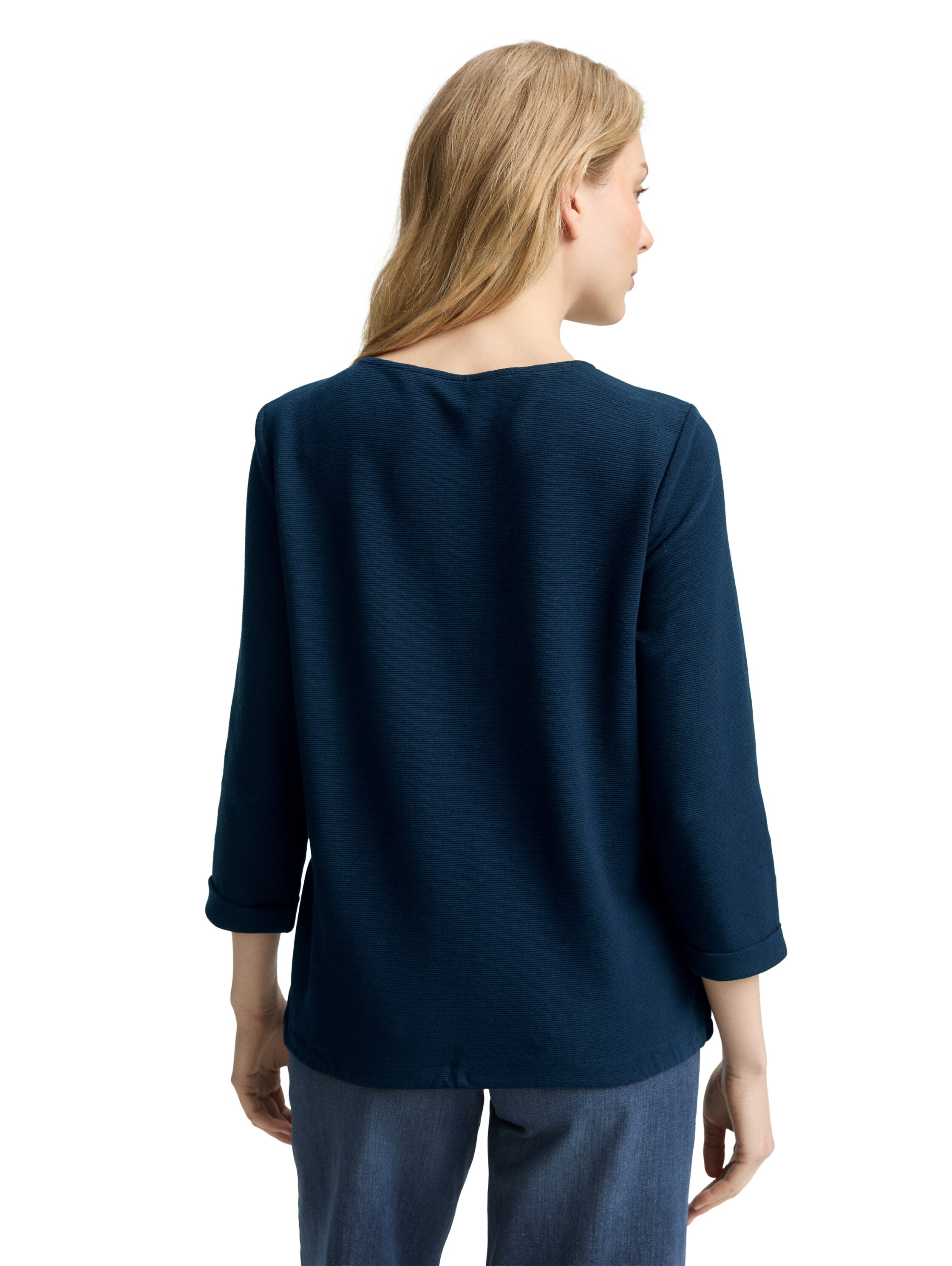 TOM TAILOR Langarmshirt, mit Knöpfen an der Schulter