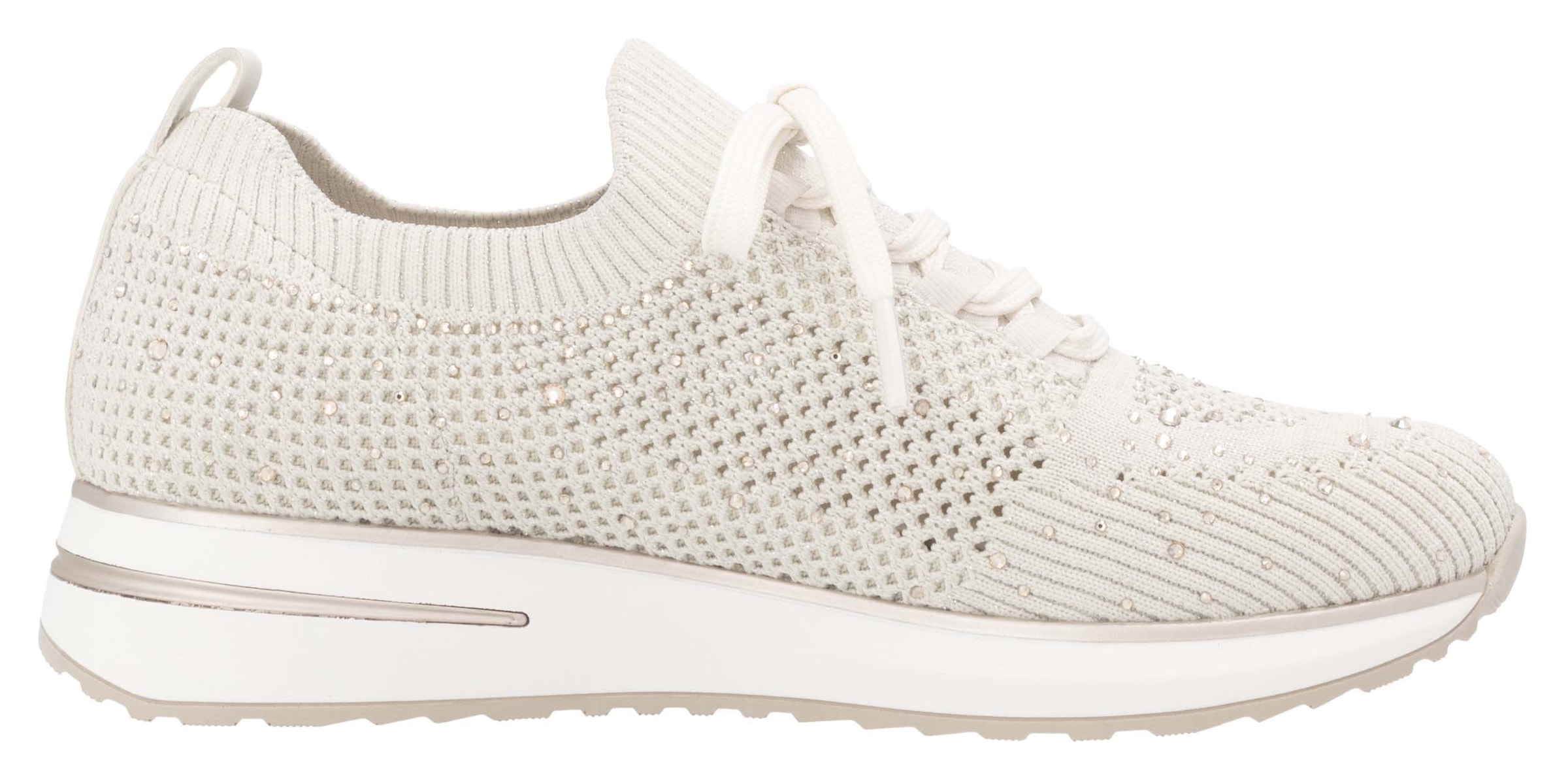 Remonte Slip-On Sneaker, Freizeitschuh, Halbschuh, Slipper mit kleinen Strass-Steinchen