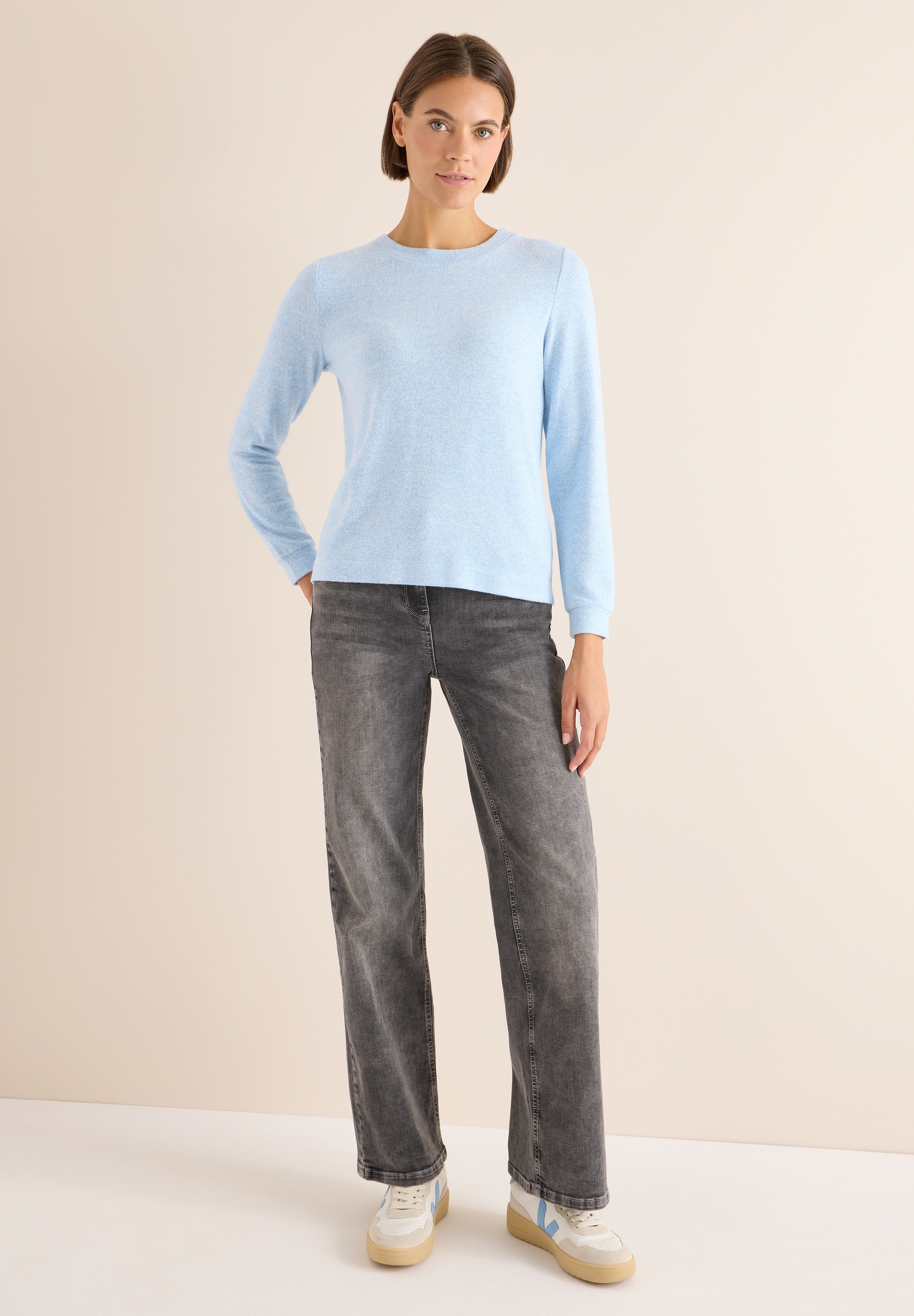 Cecil Langarmshirt, mit Rundhalsausschnitt