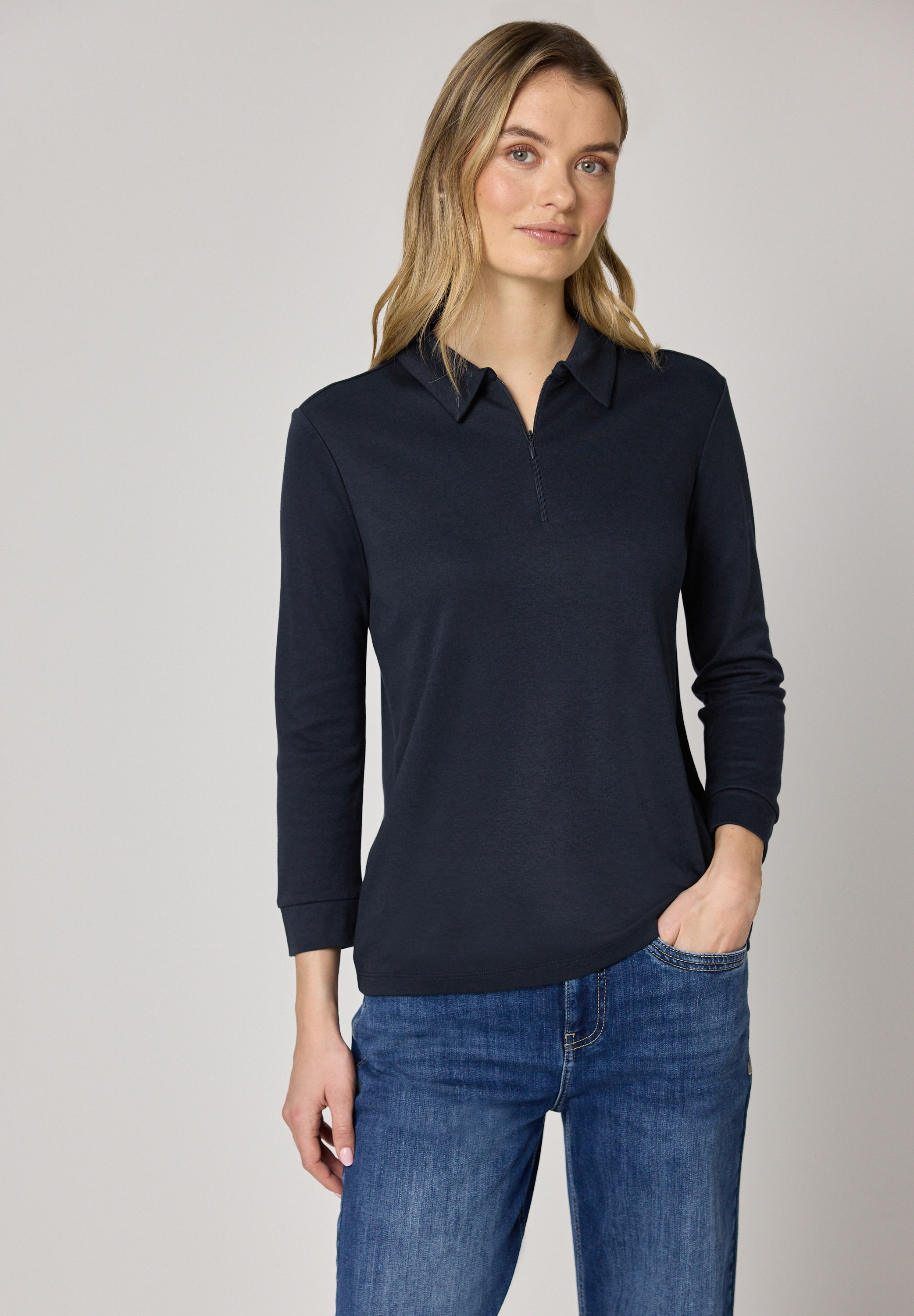 STREET ONE 3/4-Arm-Shirt mit 3/4 Ärmeln