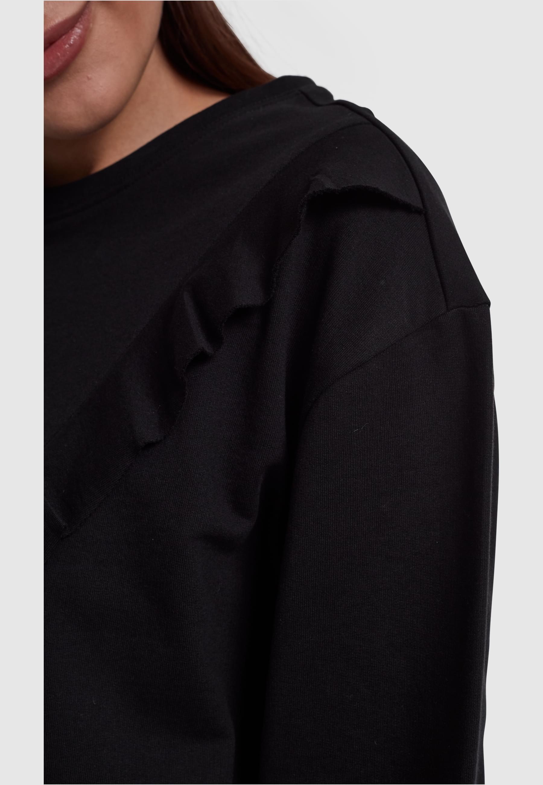 URBAN CLASSICS Sweatshirt »Urban Classics Damen Ladies Terry Volant Crew«, (1 tlg.)