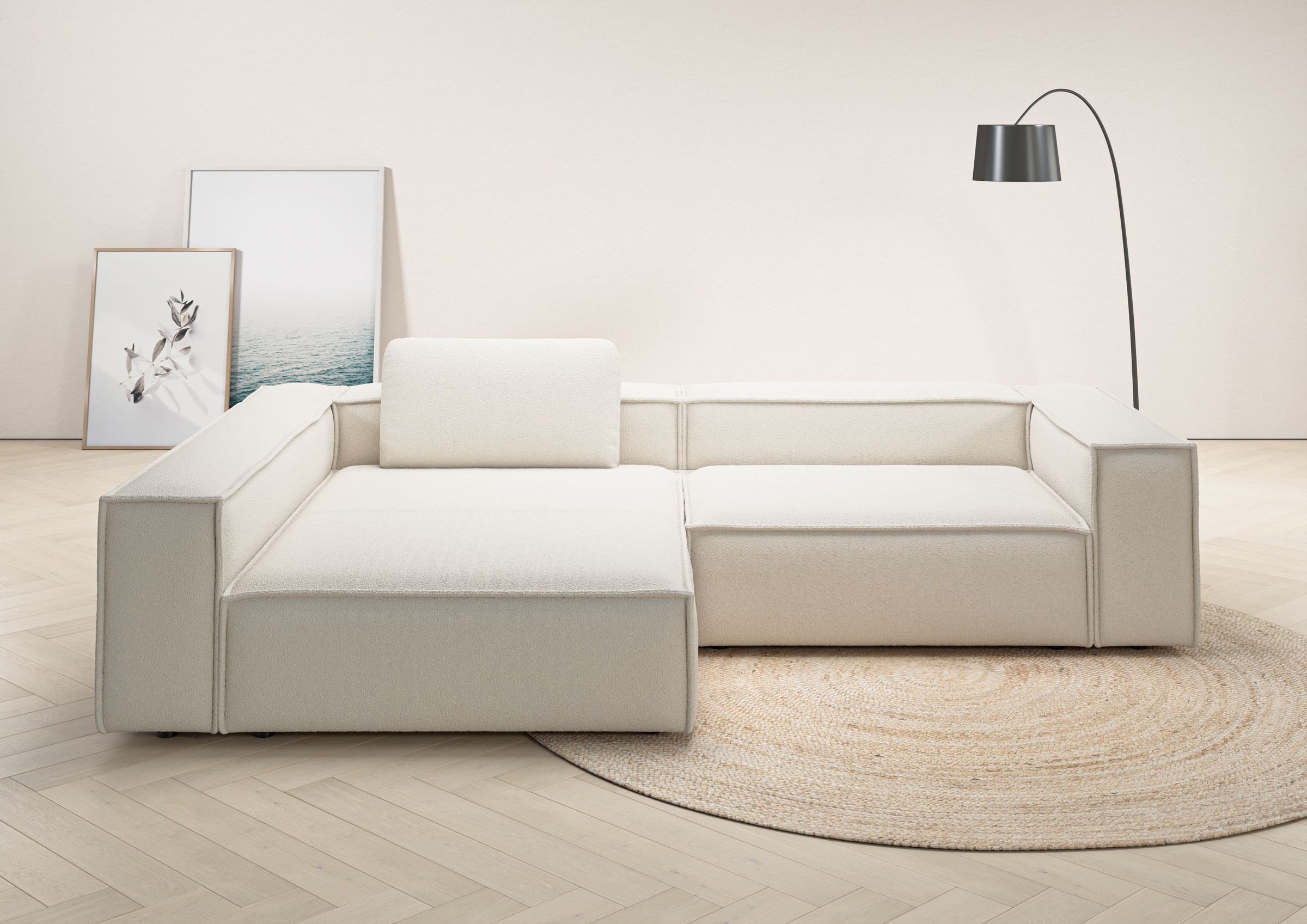 Places of Style Ecksofa "Watertown, moderne XXL L-Form, 306 cm breit", Komf günstig online kaufen
