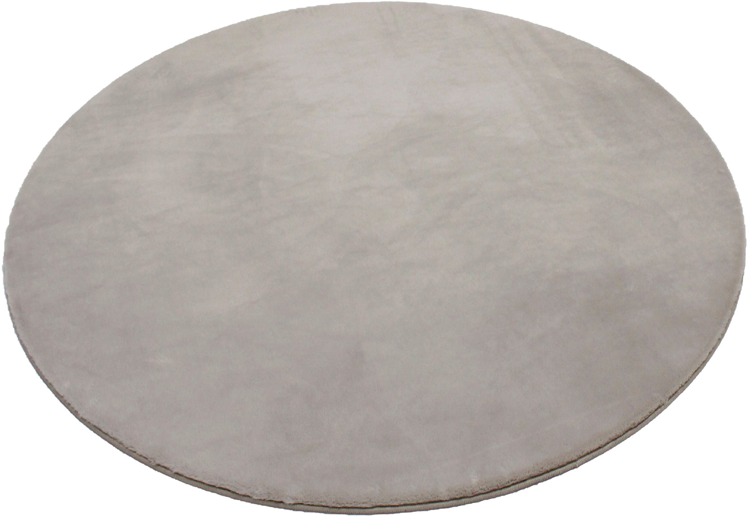 Fellteppich OTTO HOME "Balu, Kunstfell Teppich, Modern" Gr. 41, grau (taupe), H:20mm Ø:180cm, Polyester, Teppiche, Fellteppich, Kaninchenfell-Haptik, Langflor, Schlafzimmer, Wohnzimmer, Kinderzimmer 3