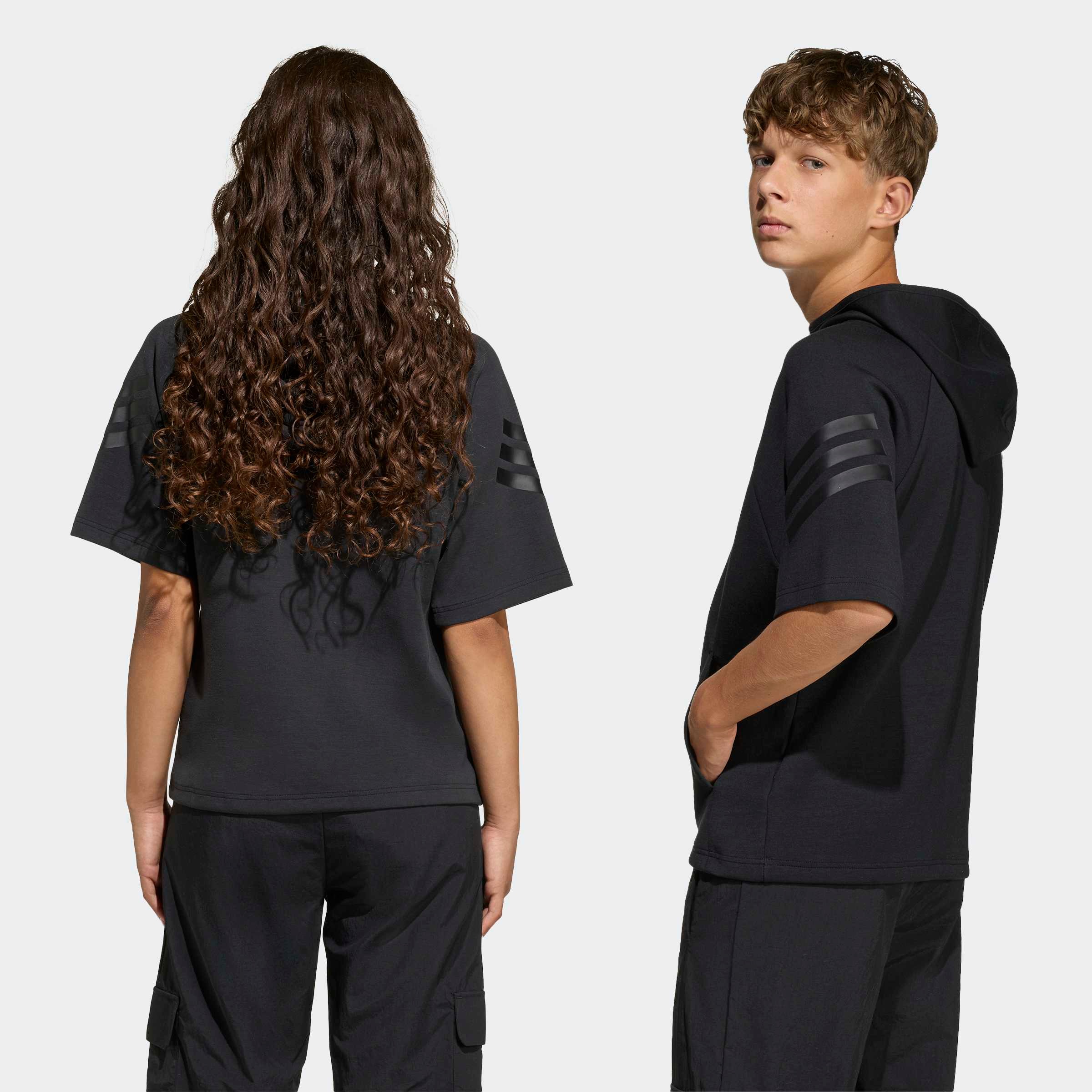 adidas Sportswear Kapuzensweatshirt »FUTURE ICONS 3-STREIFEN KURZARM-HOODIE«
