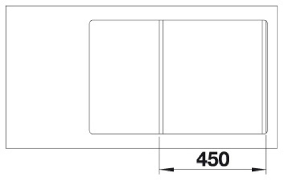 Blanco Granitspüle »AXIA III 45 S-F« 1 Stk. tlg. inklusive gratis Glasschneidebrett