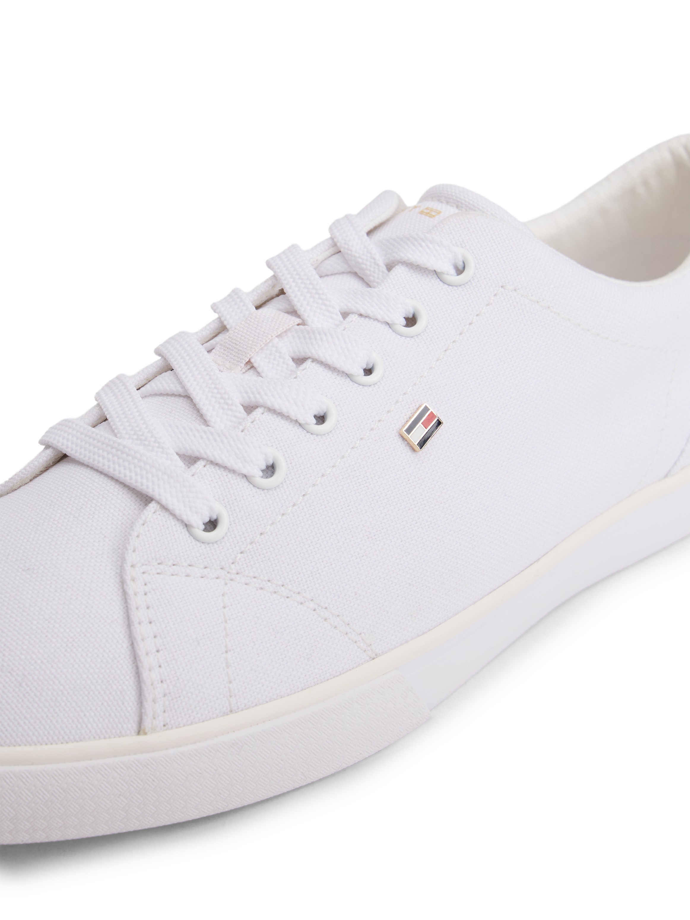 Tommy Hilfiger Plateausneaker "TH LOW PROFILE VULC CANVAS" Halbschuh, Schnü günstig online kaufen