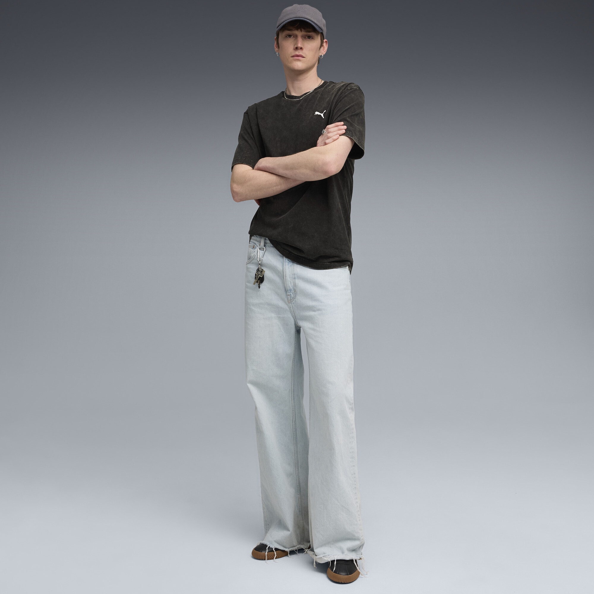 PUMA T-Shirt »Essentials Elevated Relaxed Wash T-Shirt Herren«