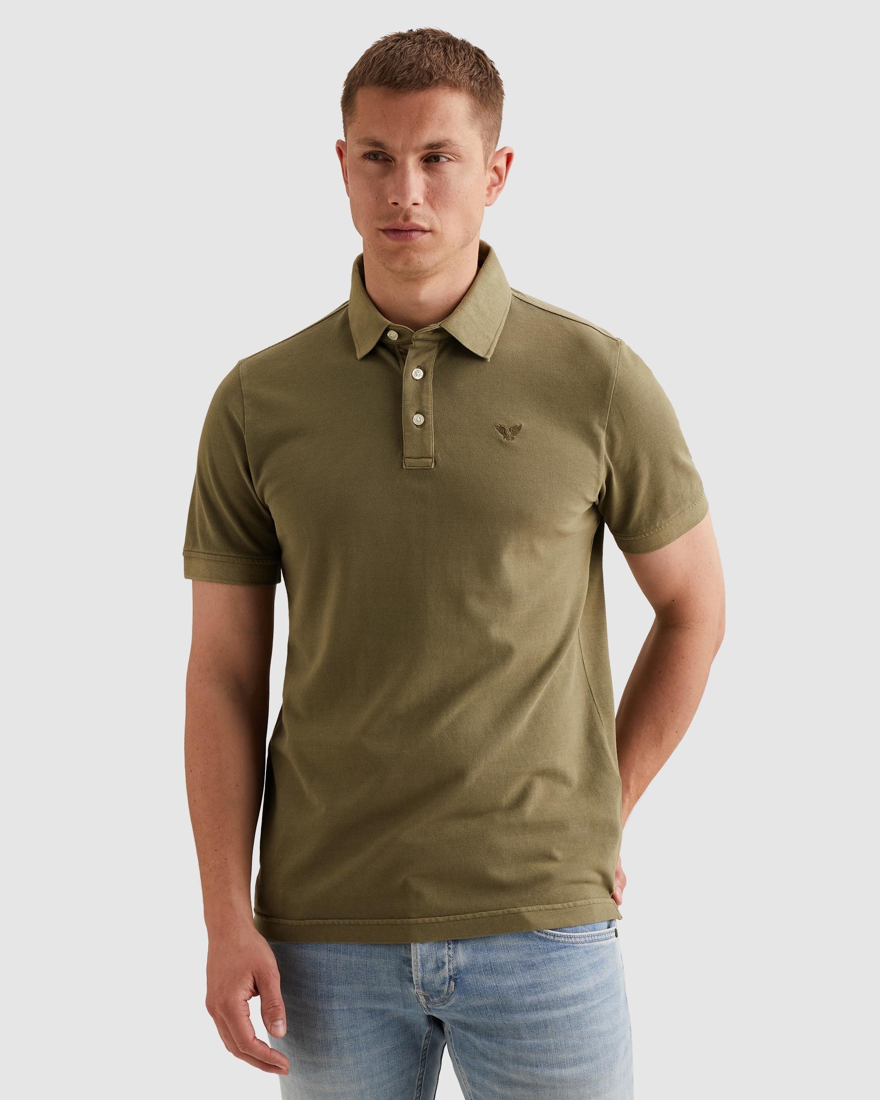 PME LEGEND Poloshirt »Short sleeve polo pique garment dyed« Piqué aus trageangenehmer Baumwolle
