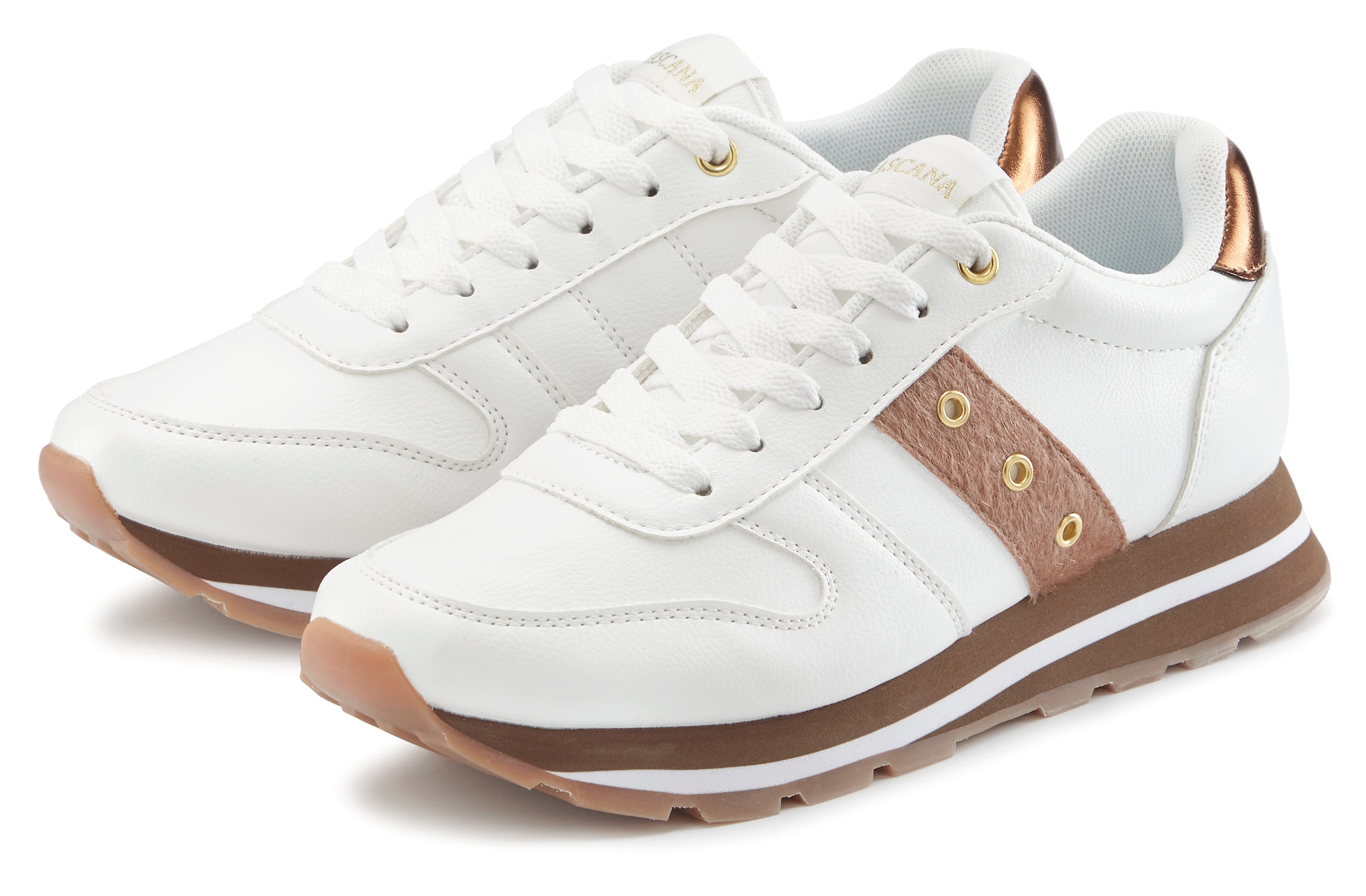 LASCANA Sneaker »Schnürschuh, Halbschuh, Freizeitschuh,«, mit leichter Sohle VEGAN