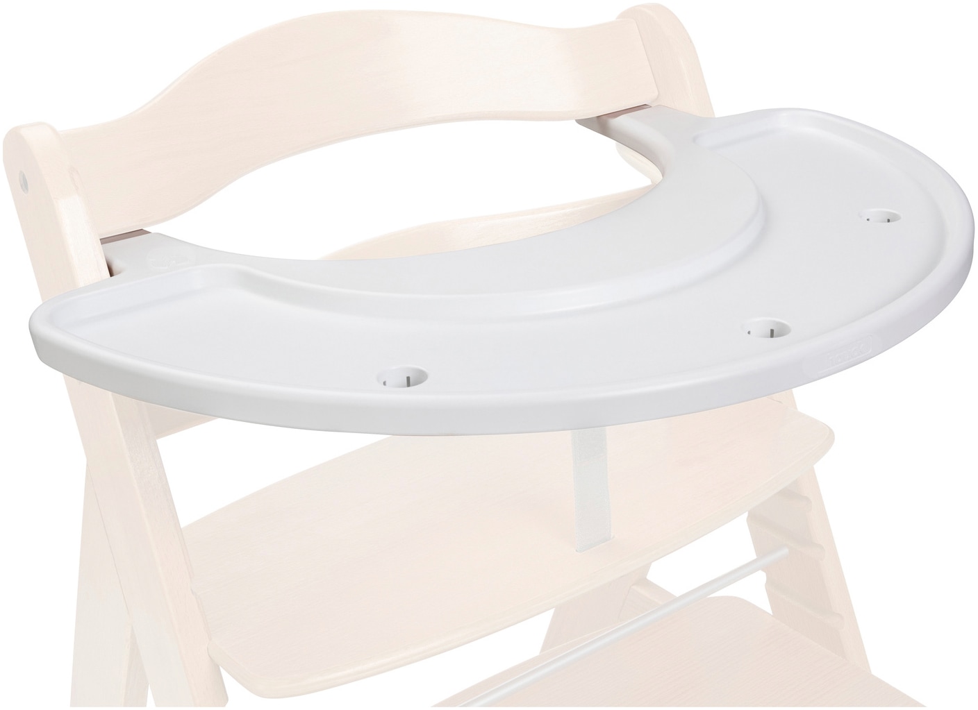 Hauck Hochstuhltablett »Alpha Play Tray, White«, aus recyceltem Material