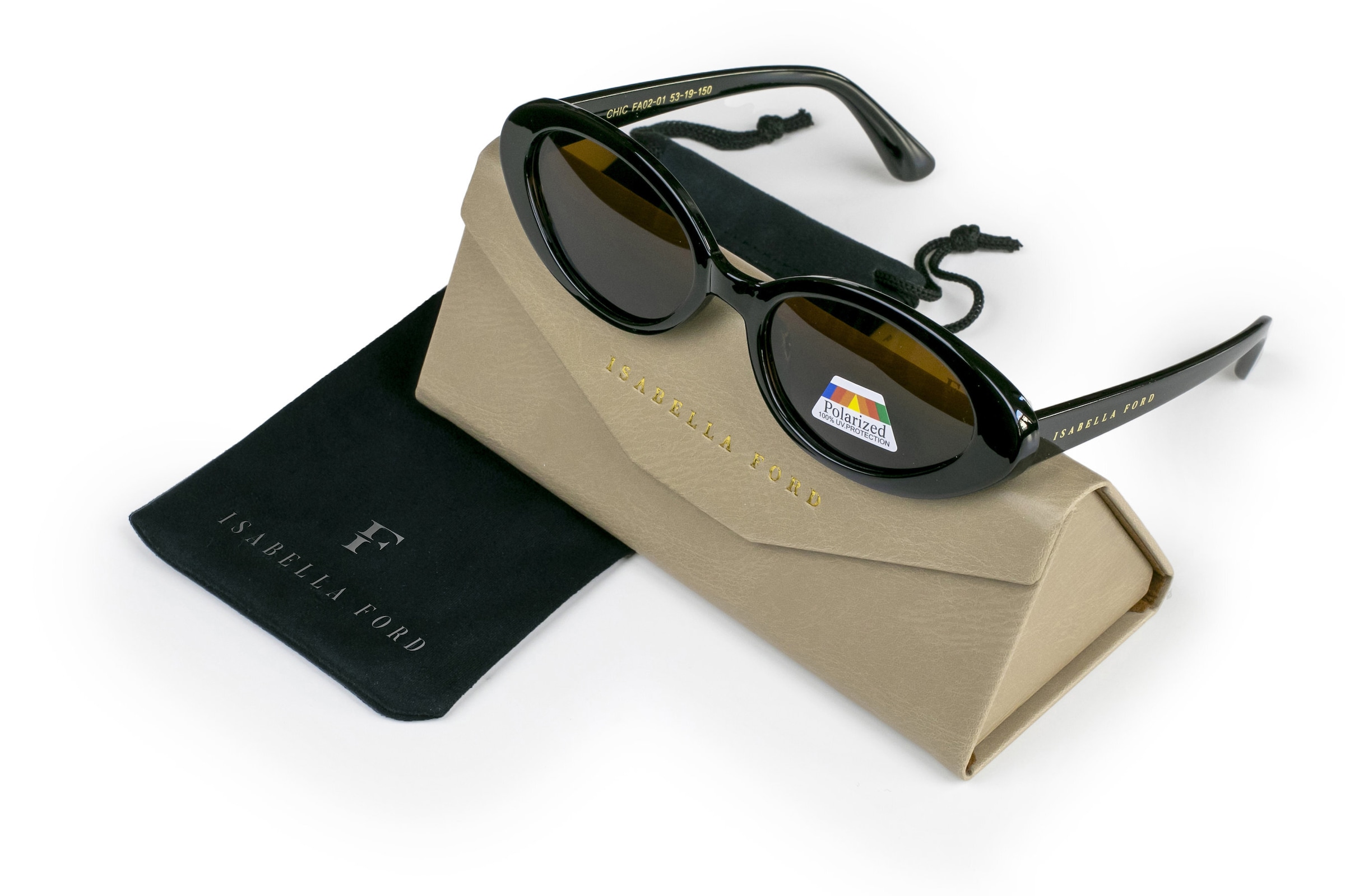 ISABELLA FORD Sonnenbrille »FA02-01« Glass 0.74MM Polarized Lens UV400，CAT3.0