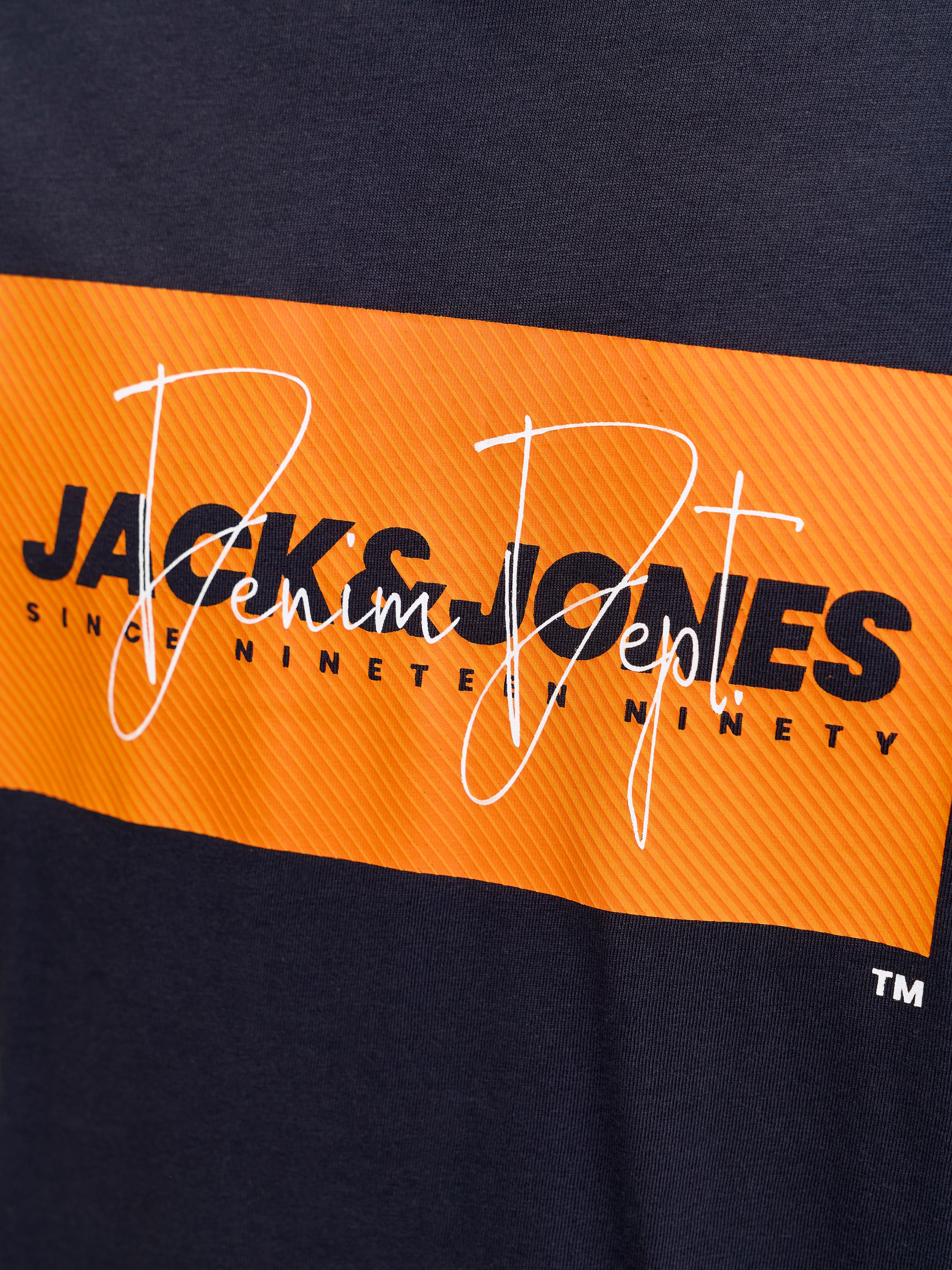 Jack & Jones Rundhalsshirt »JJCOLE PRINT TEE SS CREW NECK«