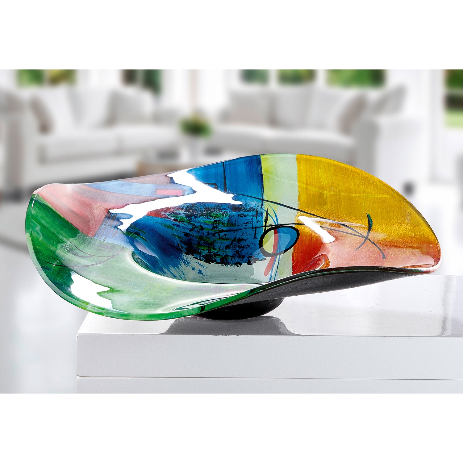 GILDE Dekoschale "Milano" handbemalt; Nur zu dekorativen Zwecken, Höhe 12,5 günstig online kaufen