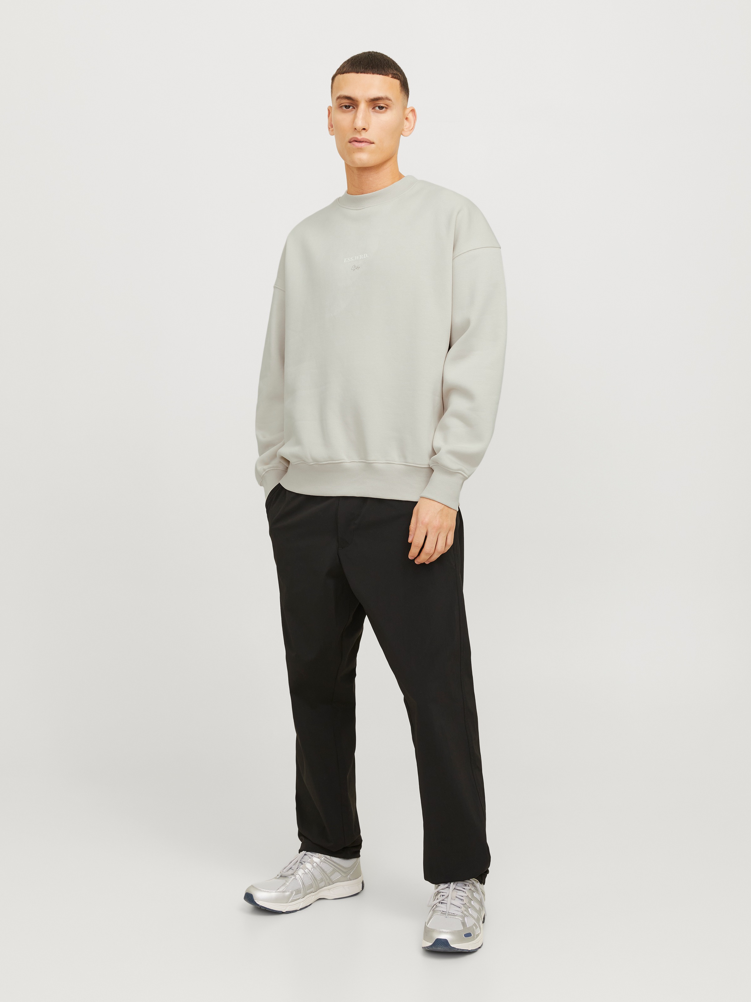 Jack & Jones Sweatshirt »JJEURBAN EDGE STUDIO SWEAT CREW NOOS«, mit Front und Back Print
