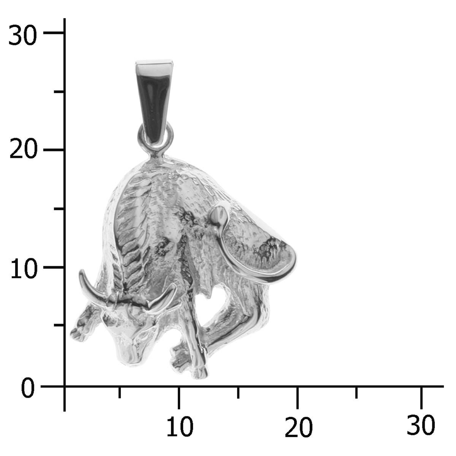 OSTSEE-SCHMUCK Kettenanhänger »- Tierkreiszeichen Stier - Silber 925/000 -,«