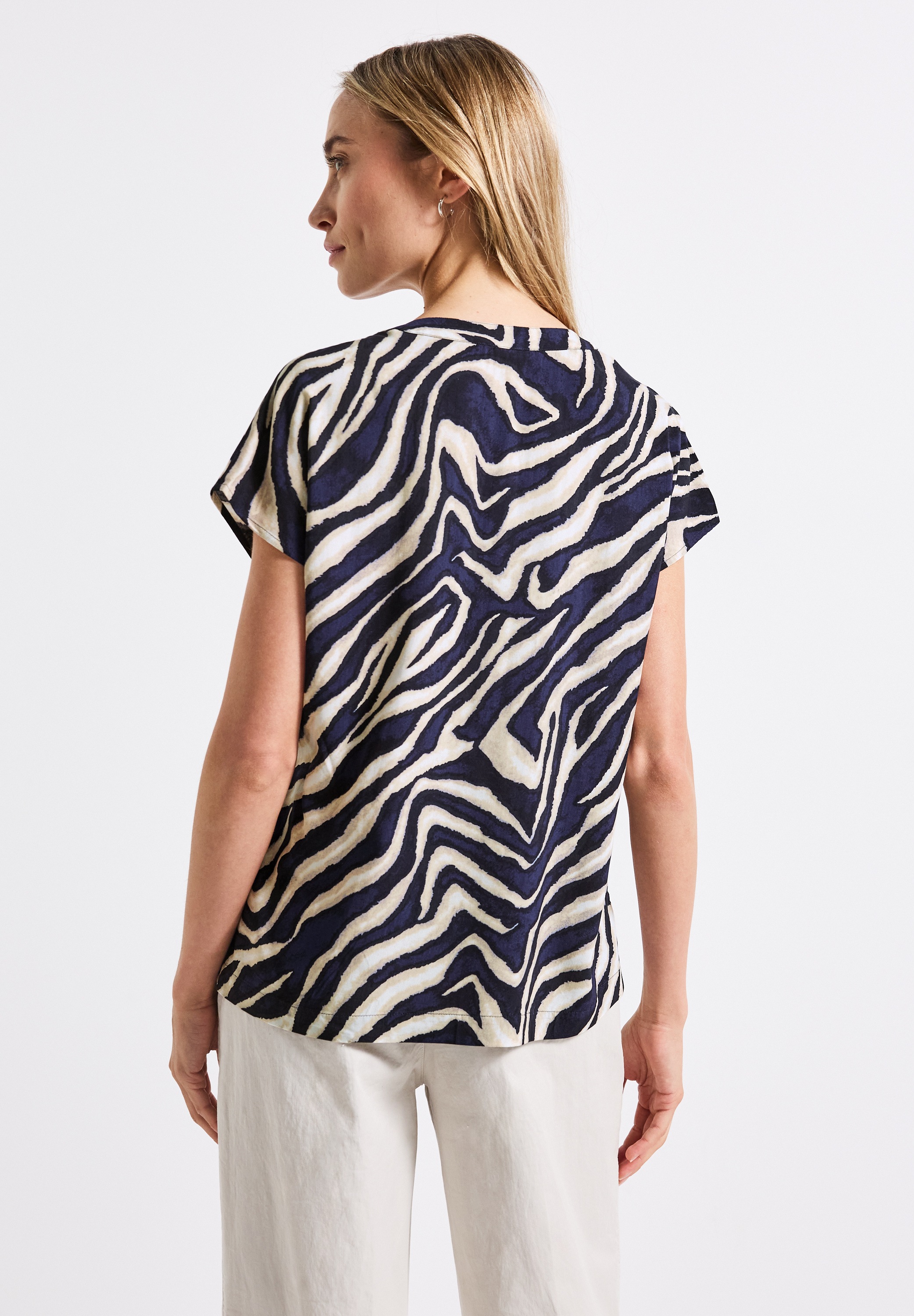 STREET ONE Kurzarmbluse, aus softer Viskose günstig online kaufen