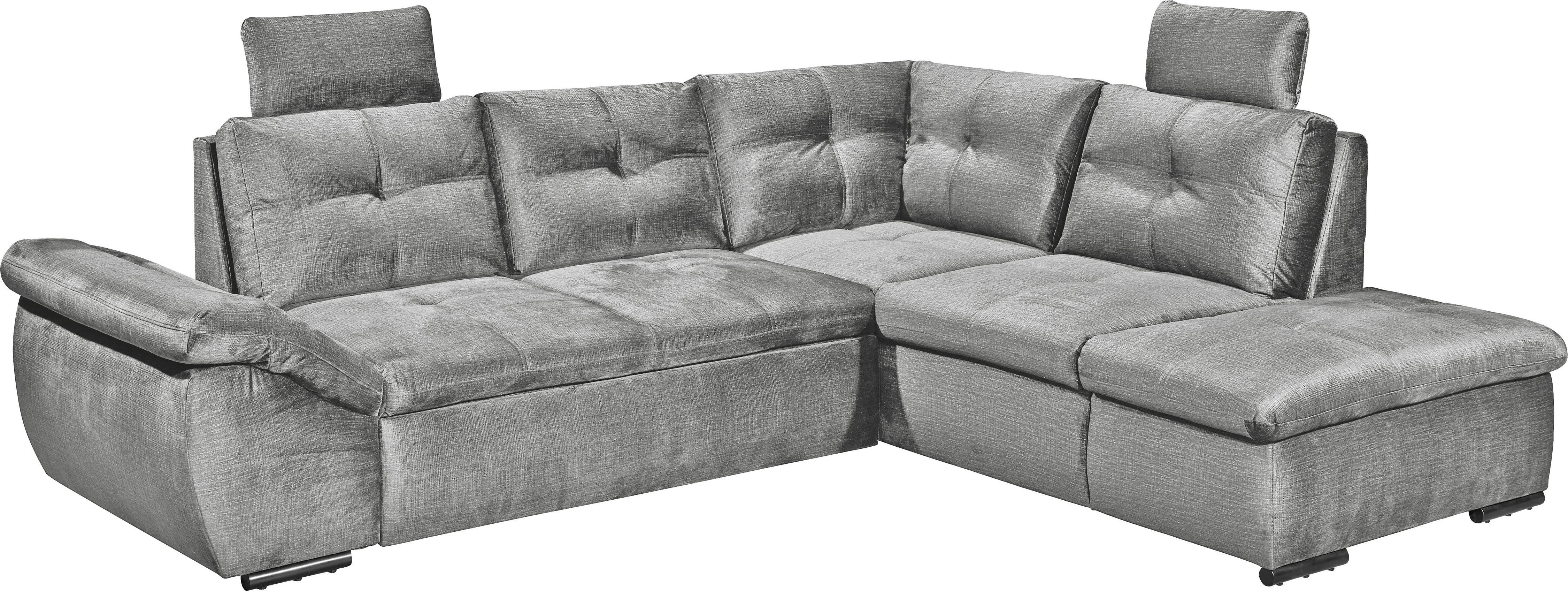 Thumbnail - ED EXCITING DESIGN Ecksofa "Alija L-Form", mit Bettfunktion, Bettkasten, Armteilverstellung & Kopfstützen