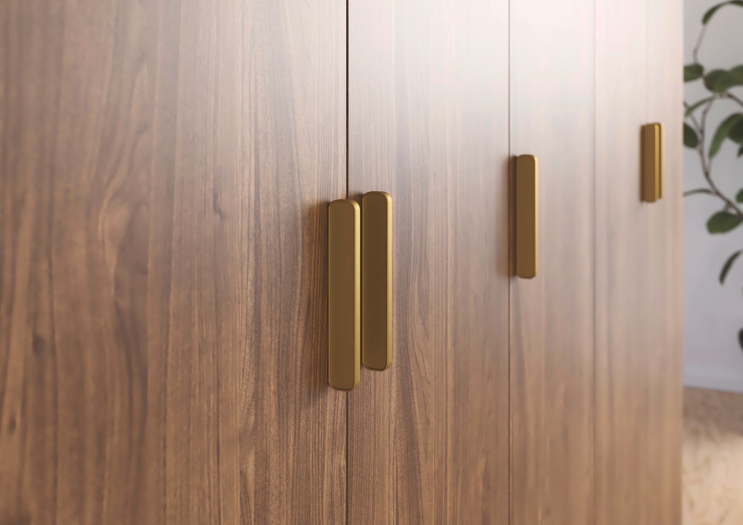 OTTO home Kleiderschrank »Schrank Möbel Schlafzimmer Garderobe Kinderzimmer WELTNEUHEIT ZELLARA« PATENTIERTES SCHNELLMONTAGESYSTEM Griff Goldfarben MADE IN GERMANY