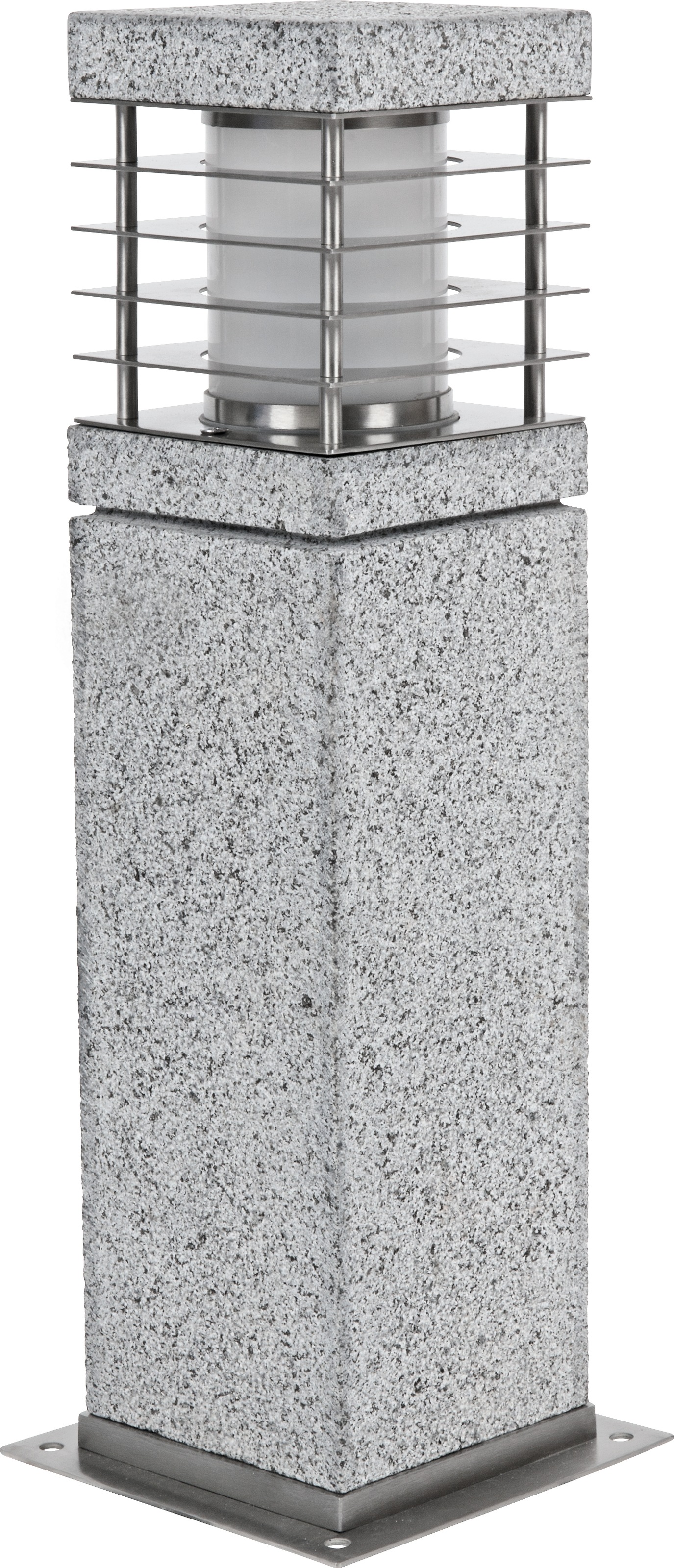 HEITRONIC Sockelleuchte La Mer, E27, 1 St., Seewaserbeständiges Gehäuse aus echtem Granit