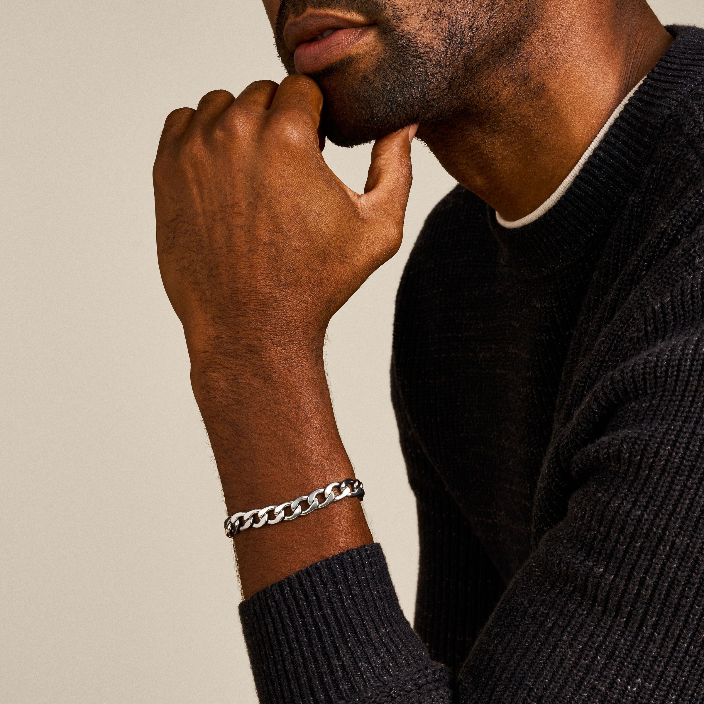 Fossil Armband »Schmuck Geschenk Edelstahl Armkette Heritage D-Link, JF04770040«