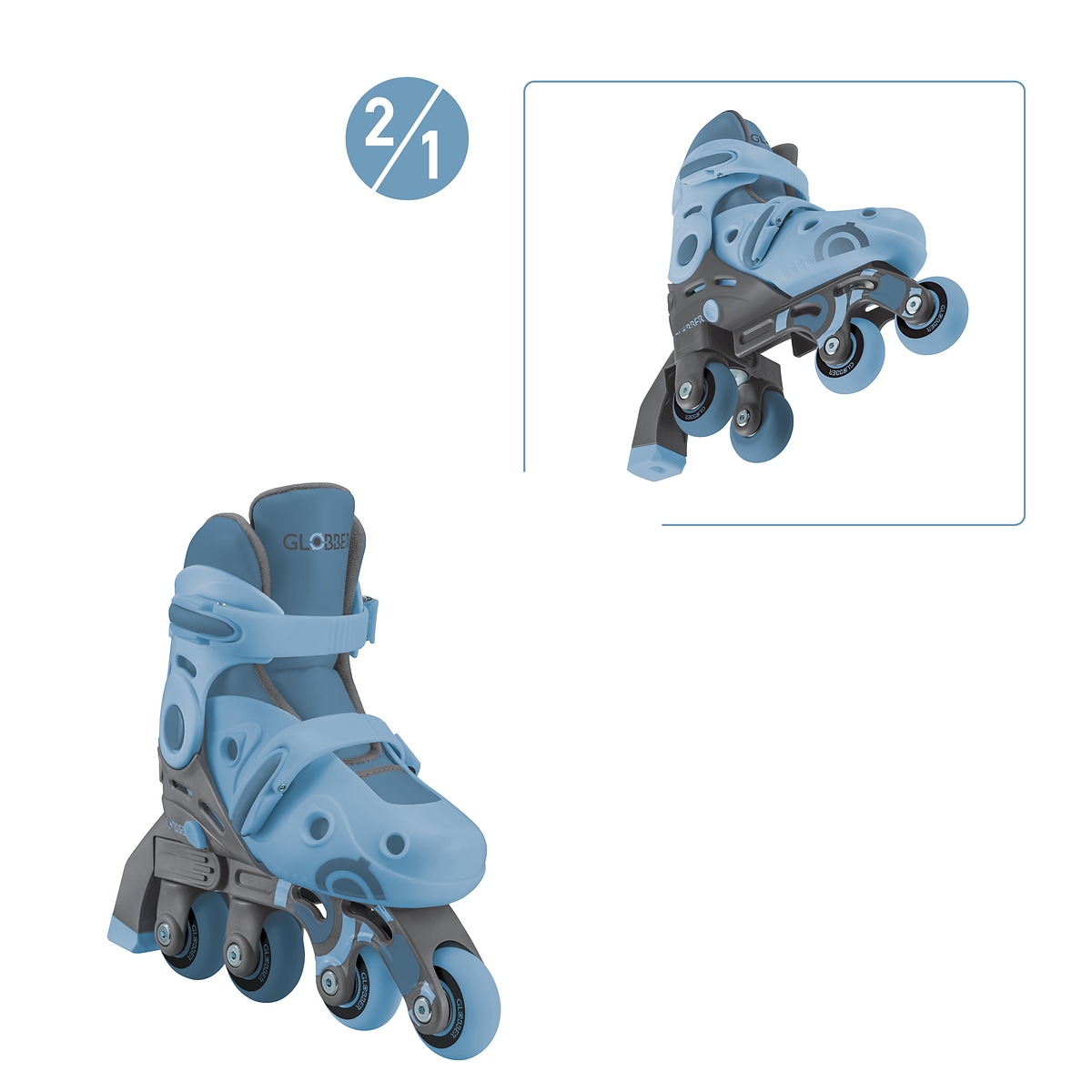 Globber Inlineskates »LEARNING SKATES 2in1, Gr. 26-29«